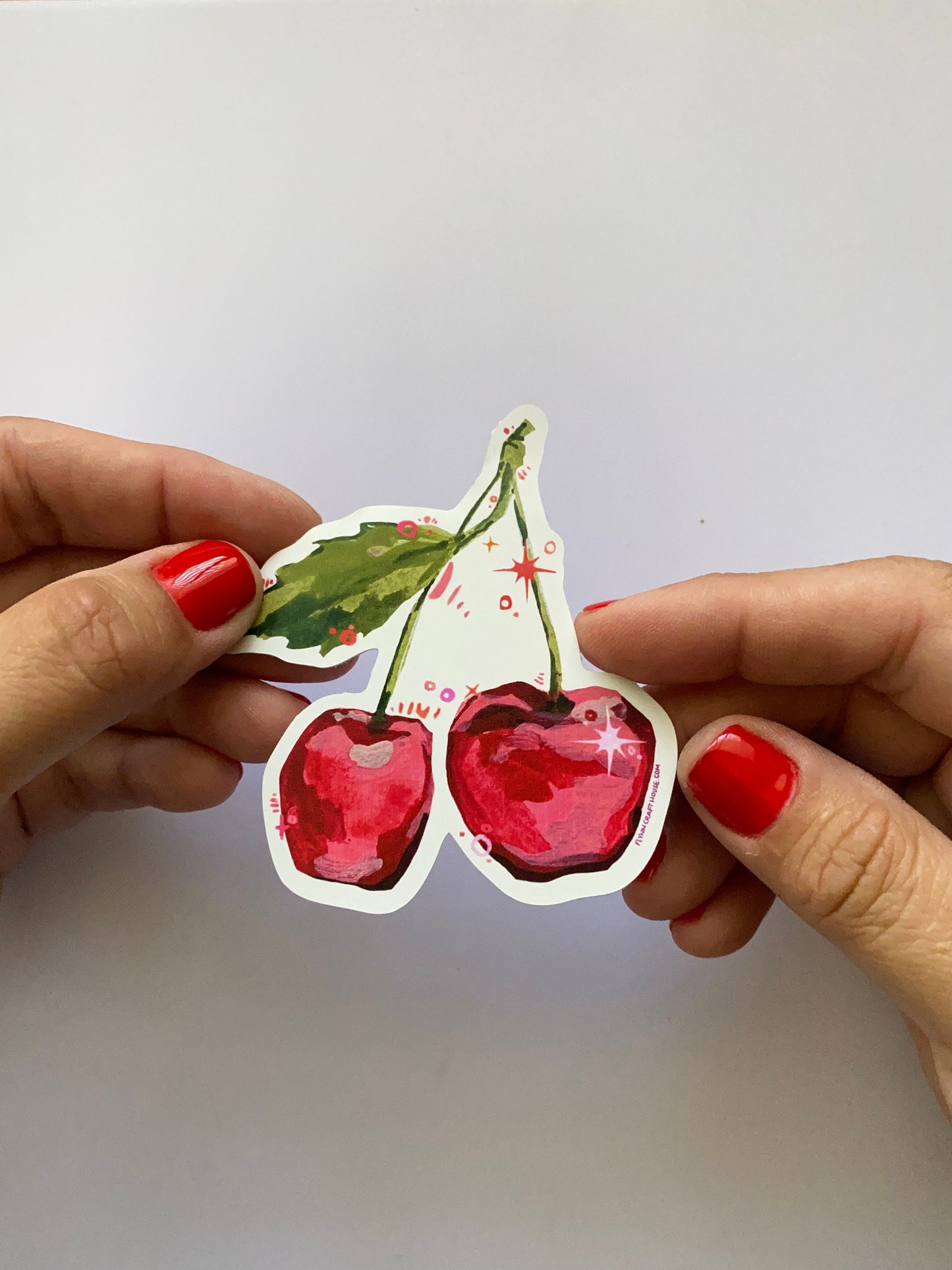 Cherry | 3" Vinyl Sticker Decal | Waterproof Weatherproof | Cherries Cherry Fruit Summer
