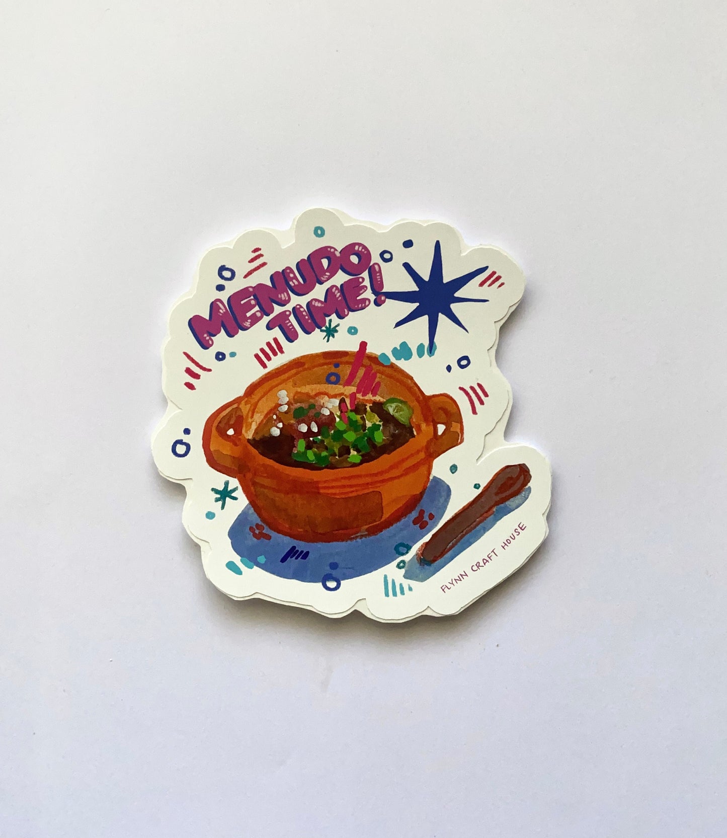 Menudo Time | 4" Vinyl Sticker Decal | Waterproof Weatherproof | Mexican Menudo Latino Latinx