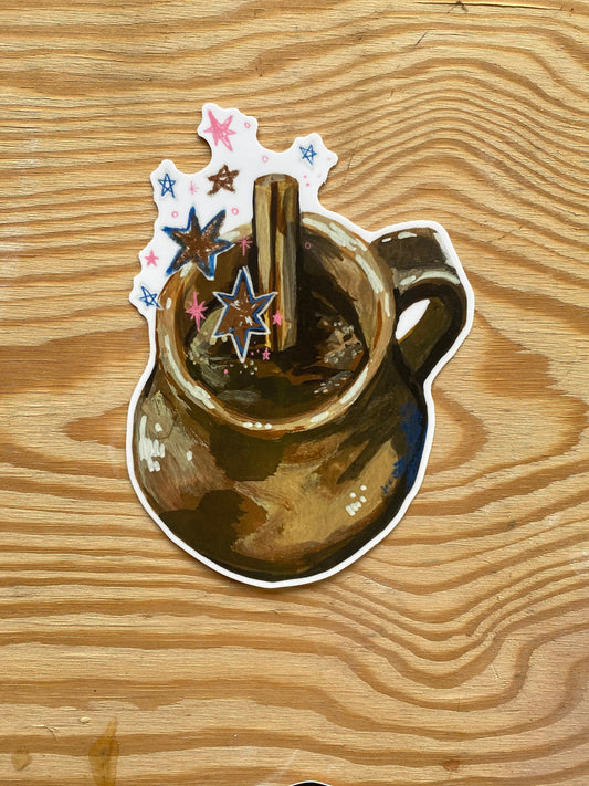 Cafe de Olla | 5" Huge Vinyl Sticker Decal | Waterproof Weatherproof | Mexican Coffee Chocolate