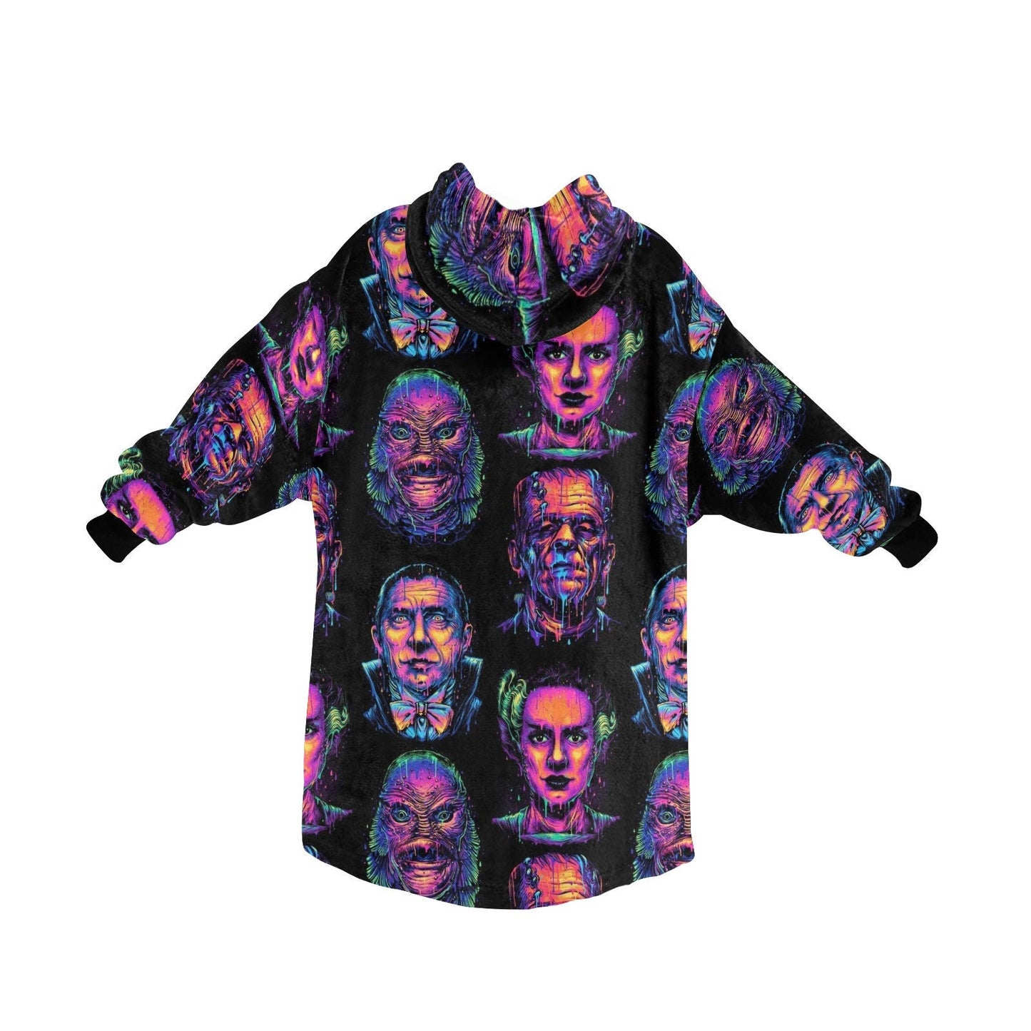 Classic monsters Halloween hooded Blanket Hoodie oversize winter
