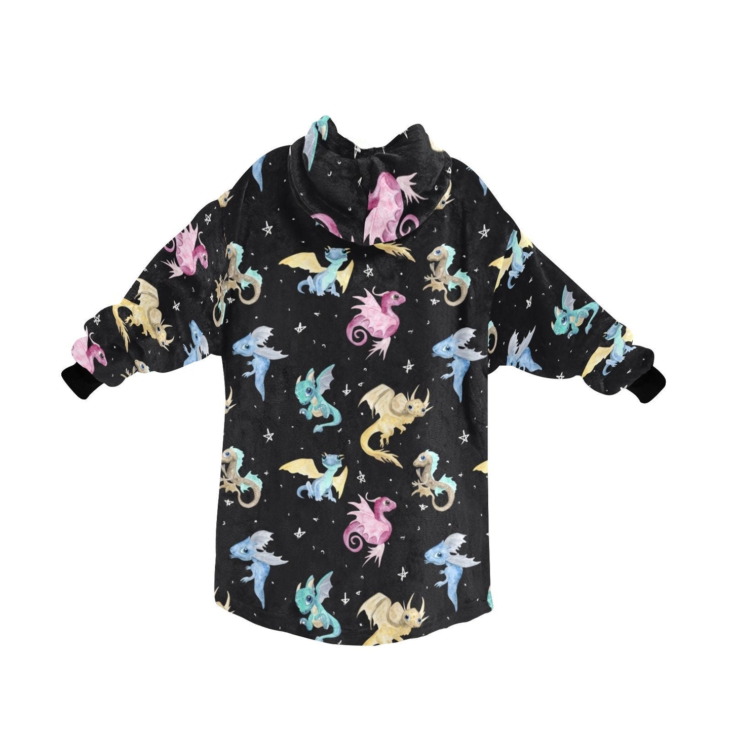 Dragon hooded Blanket Hoodie oversize winter