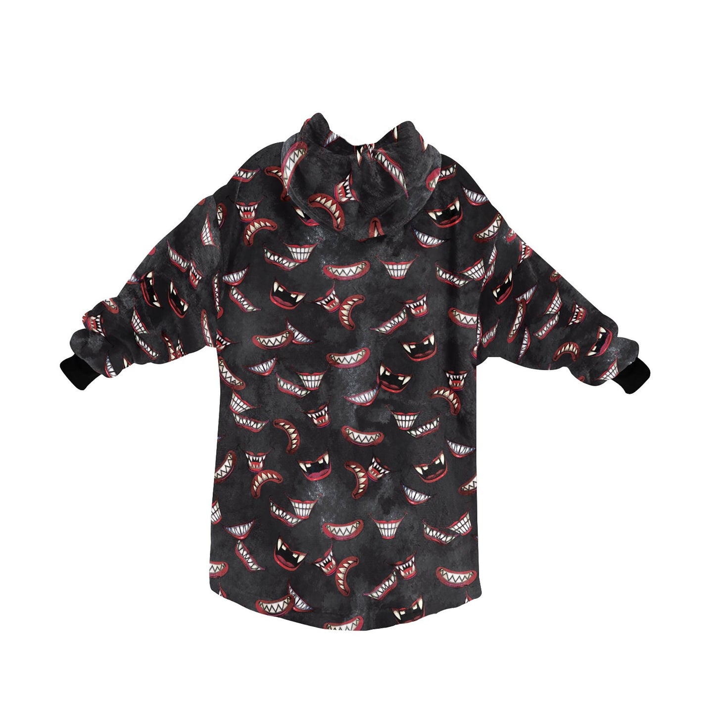 Horror Movie IT Clown Grin Cosy Blanket Hooded Jumper Hoodie Winter Oversized Kids Adults