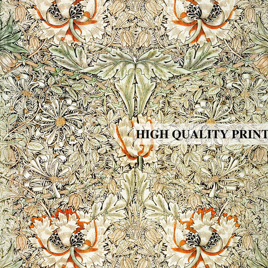 William Morris Poster, William Morris Print, William Morris Yellow Art, Vintage Poster, Yellow Floral Print, Floral Vintage Print