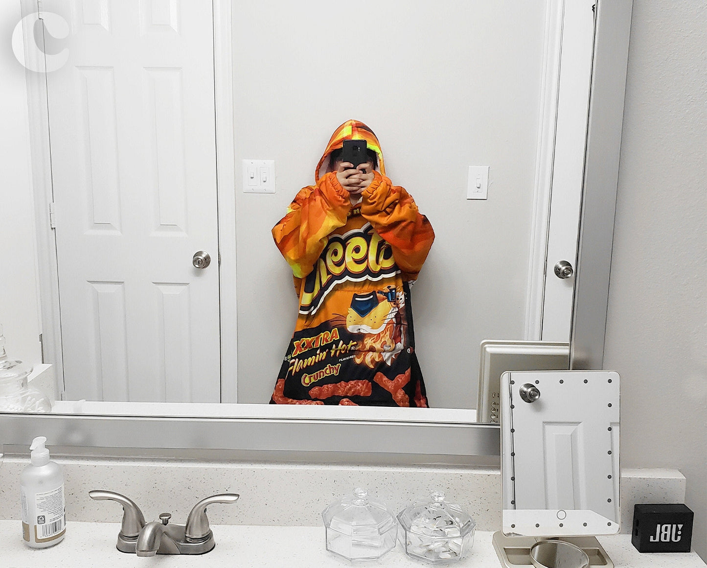 Hot Cheetos Oversized Blanket-Hoodie | Plush Fleece Giant Hoodie Blanket |  Flamin' Hot Wearable Blanket Gift | Free Express Shipping