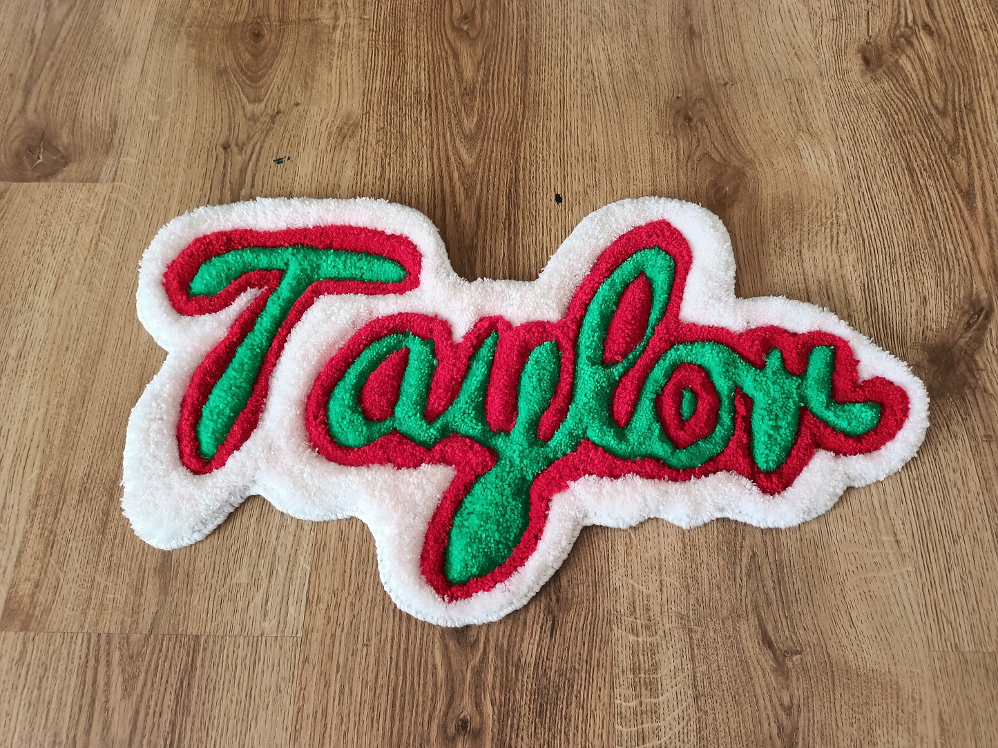 Custom Name Handmade Tufted Rug, Personalized Unique Gift for Best Friend Birthday