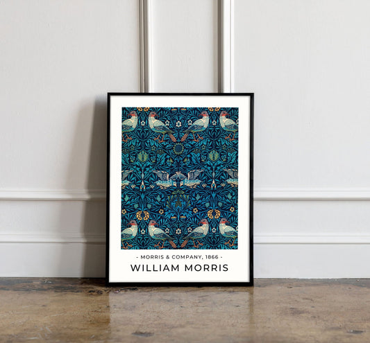 Birds by William Morris Poster, William Morris Print, William Morris Art, Vintage Poster, Floral Print