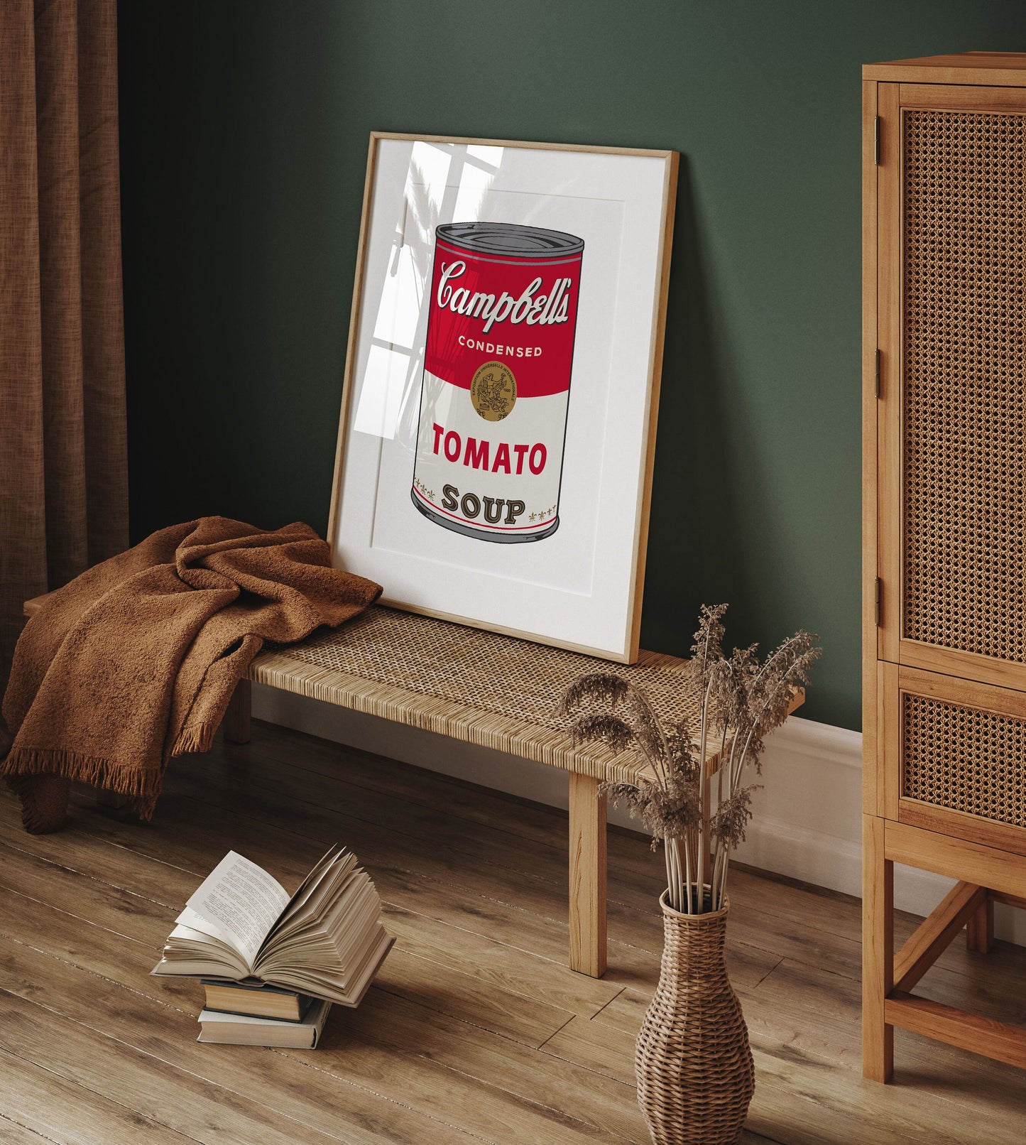 Andy Warhol Tomato Soup pop art poster, Andy Warhol Tomato Soup Print, Campbell Soup Poster, Kitchen wall decor, Warhol wall decor