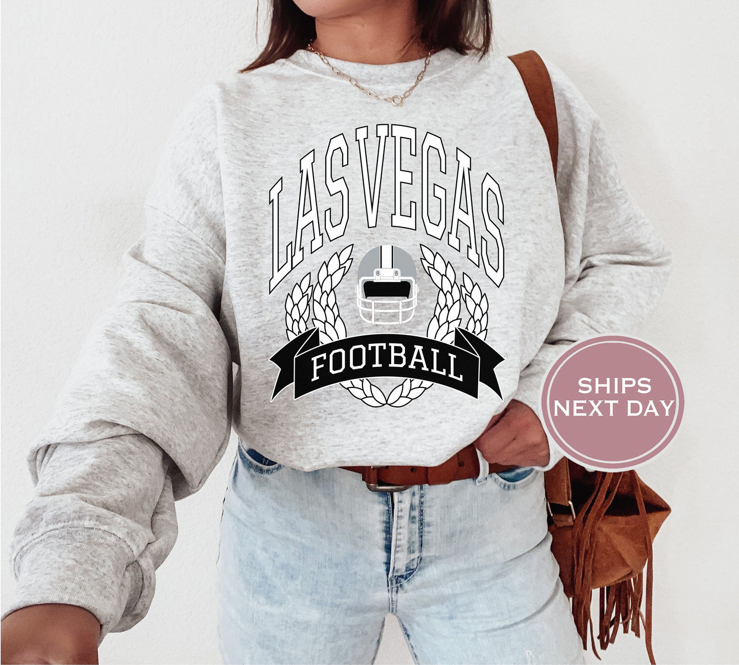 Las Vegas Football Sweatshirt, Vintage Las Vegas Crewneck, Retro Las Vegas Sweatshirt, Las Vegas Varsity Sweatshirt, Las Vegas Longsleeve