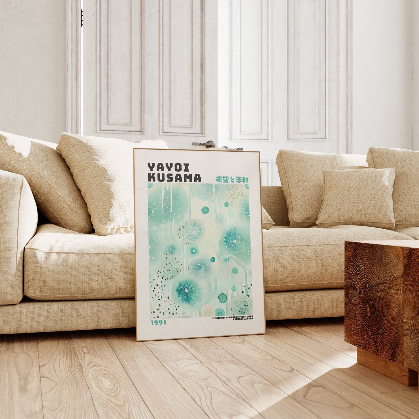 Yayoi Kusama Poster - Abstract Yayoi Kusama Print as Japanese Wall Art - Yayoi Kusama Inspired Japanese Gallery Wall Art - Home Wall Decor