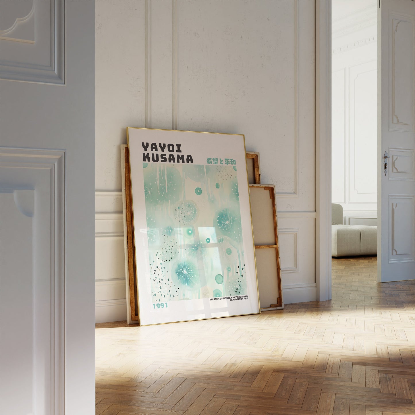 Yayoi Kusama Poster - Abstract Yayoi Kusama Print as Japanese Wall Art - Yayoi Kusama Inspired Japanese Gallery Wall Art - Home Wall Decor