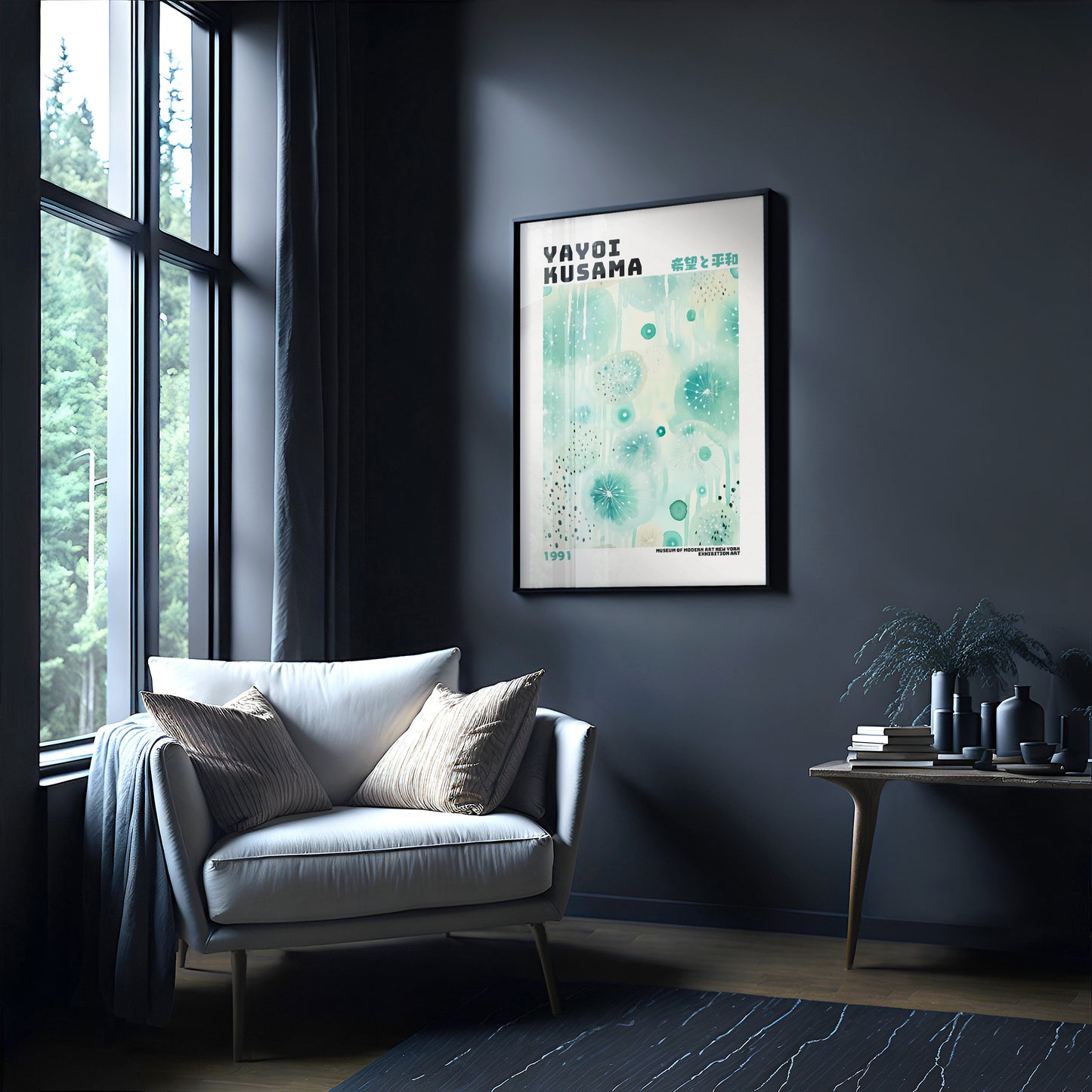 Yayoi Kusama Poster - Abstract Yayoi Kusama Print as Japanese Wall Art - Yayoi Kusama Inspired Japanese Gallery Wall Art - Home Wall Decor