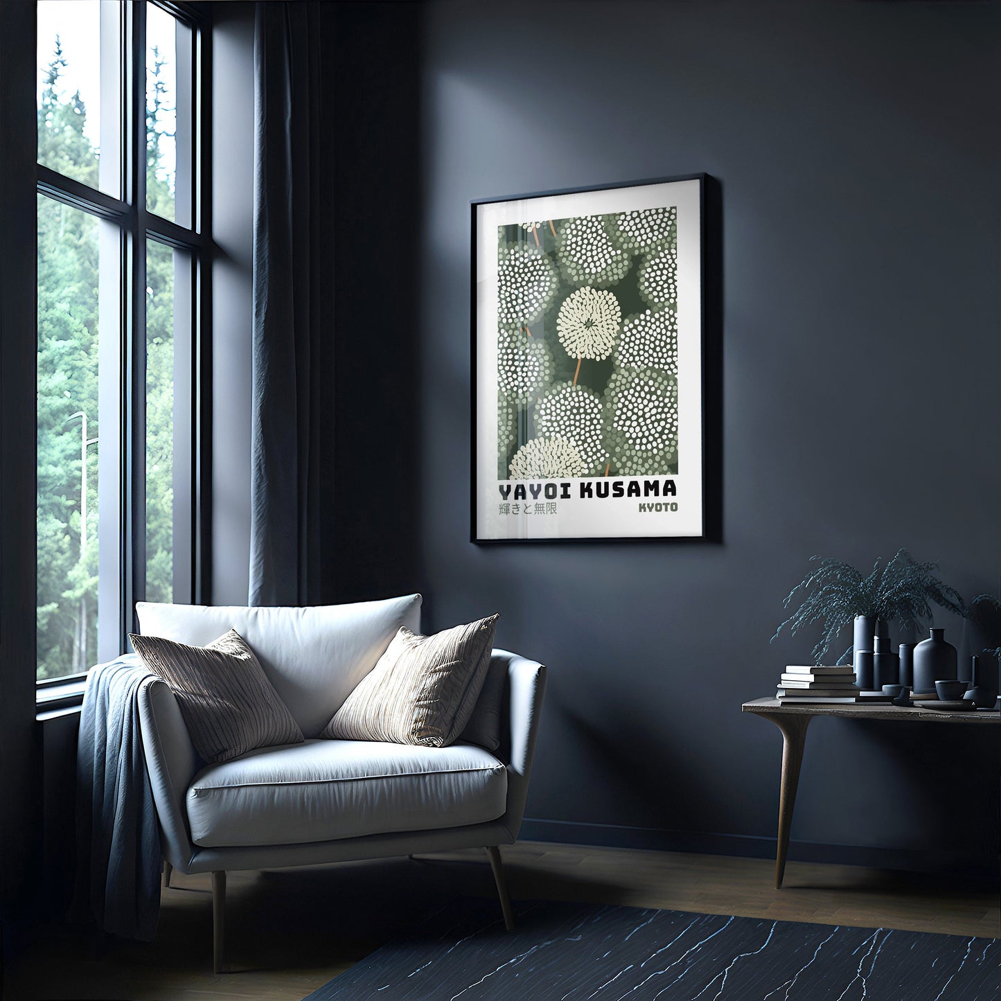 Yayoi Kusama Poster - Abstract Yayoi Kusama Print as Japanese Wall Art - Yayoi Kusama Inspired Japanese Gallery Wall Art - Home Wall Decor