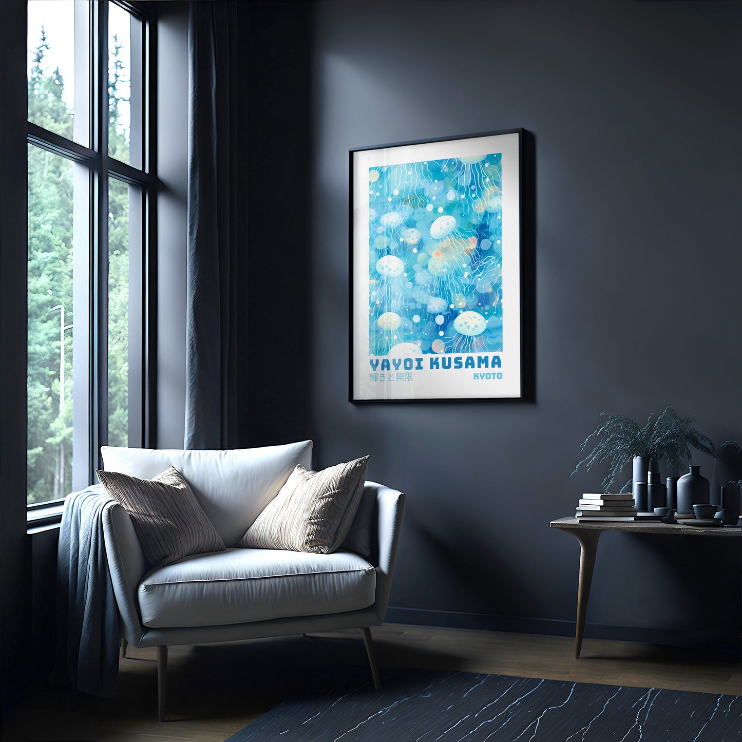 Yayoi Kusama Poster - Abstract Yayoi Kusama Print as Japanese Wall Art - Yayoi Kusama Inspired Japanese Gallery Wall Art - Home Wall Decor