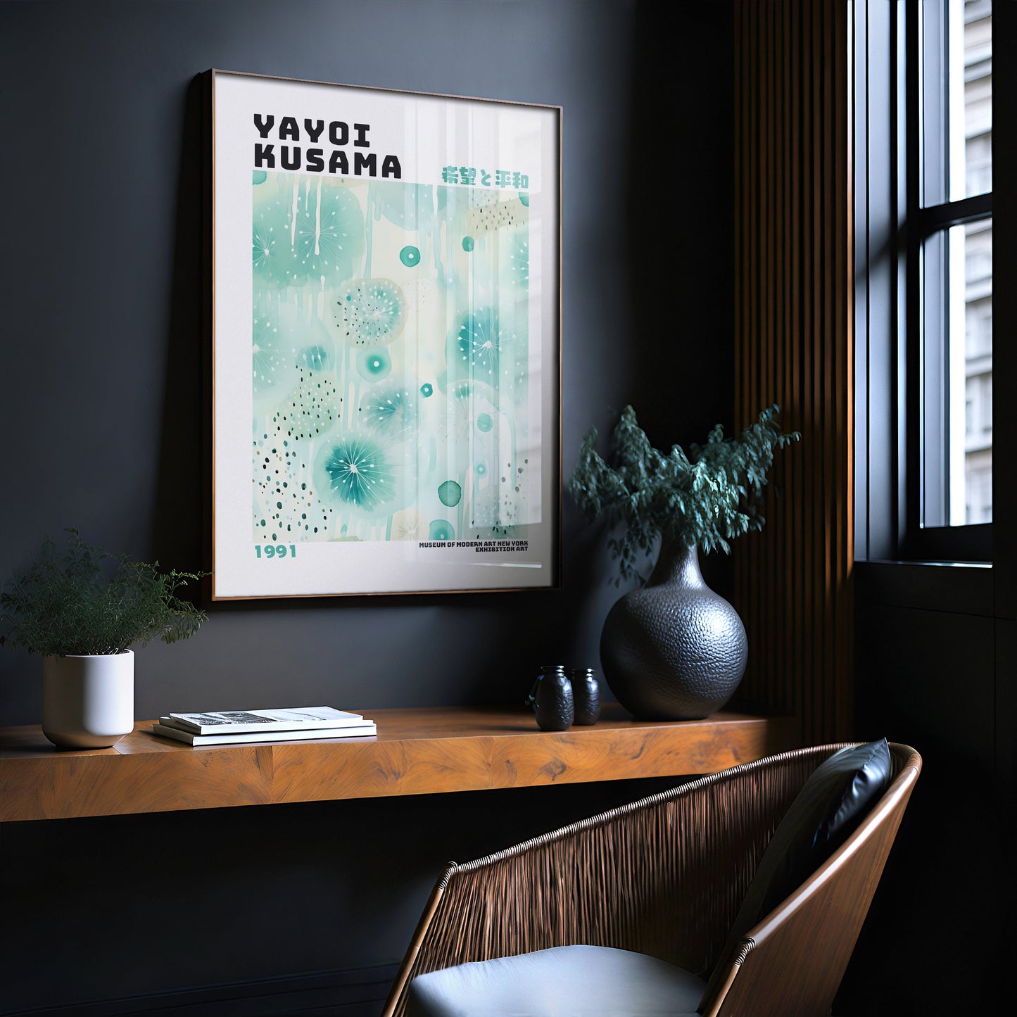 Yayoi Kusama Poster - Abstract Yayoi Kusama Print as Japanese Wall Art - Yayoi Kusama Inspired Japanese Gallery Wall Art - Home Wall Decor