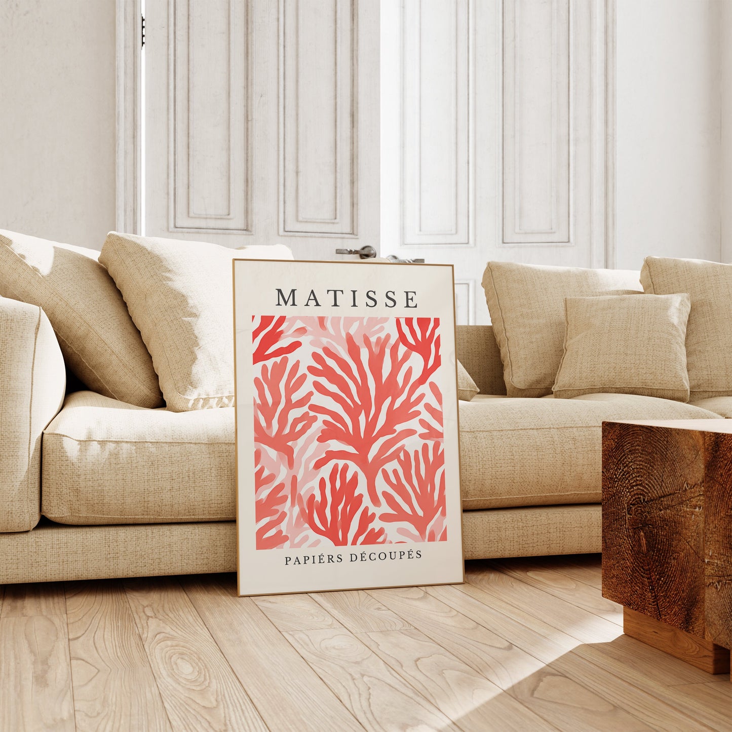 Henri Matisse Print - Aesthetic Matisse Poster for Modern Gallery Exhibition Art, Minimalist Neutral Wall Art, Matisse Cut outs Gift Idea