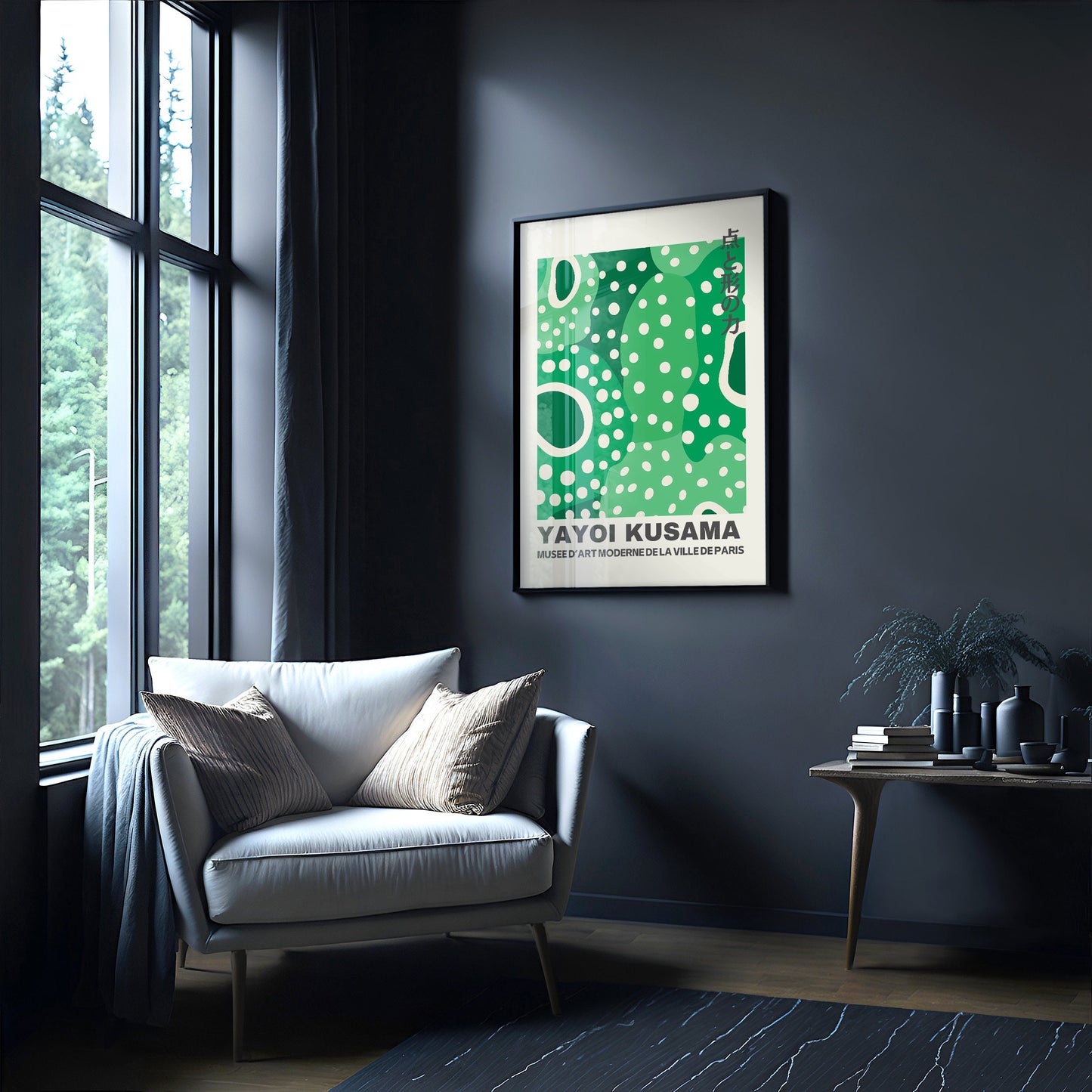 Yayoi Kusama Print - Abstract Yayoi Kusama Poster as Japanese Wall Art - Yayoi Kusama Inspired Japanese Gallery Wall Art - Home Wall Decor