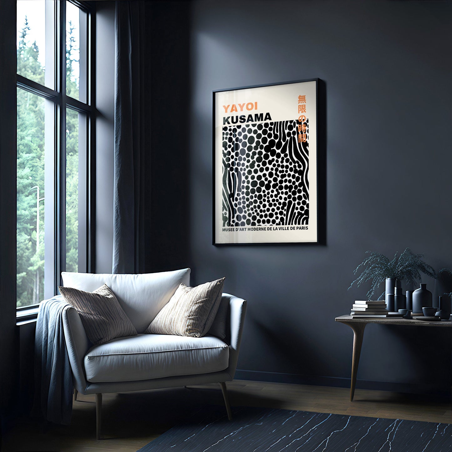 Yayoi Kusama Print - Abstract Yayoi Kusama Poster as Japanese Wall Art - Yayoi Kusama Inspired Japanese Gallery Wall Art - Home Wall Decor