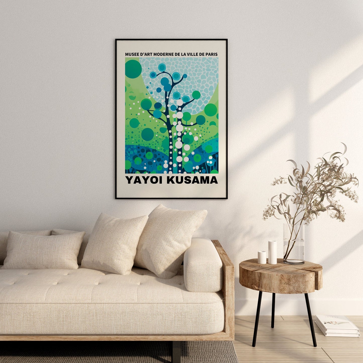 Yayoi Kusama Print - Abstract Yayoi Kusama Poster as Japanese Wall Art - Yayoi Kusama Inspired Japanese Gallery Wall Art - Home Wall Decor
