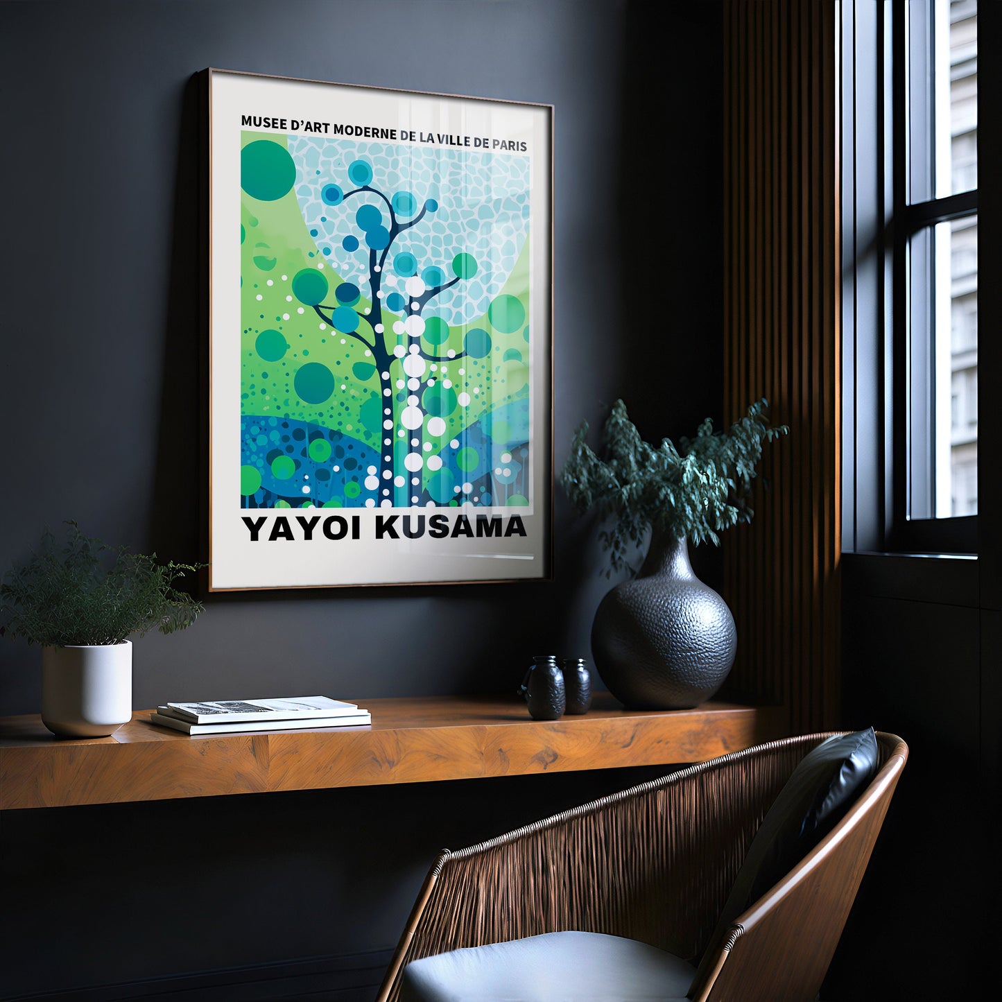 Yayoi Kusama Print - Abstract Yayoi Kusama Poster as Japanese Wall Art - Yayoi Kusama Inspired Japanese Gallery Wall Art - Home Wall Decor