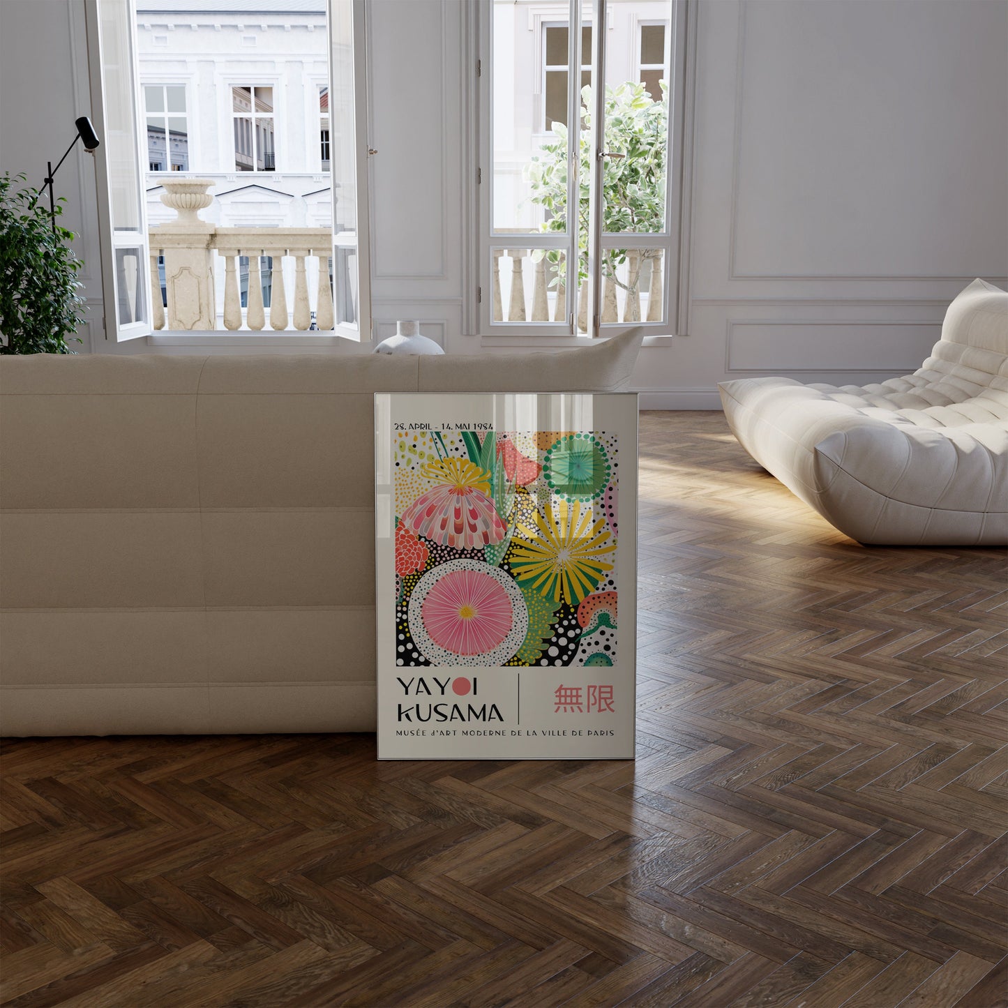 Yayoi Kusama Print - Home Wall Decor as Abstract Yayoi Kusama Poster - Japanese Wall Art - Yayoi Kusama Inspired Japanese Gallery Wall Art