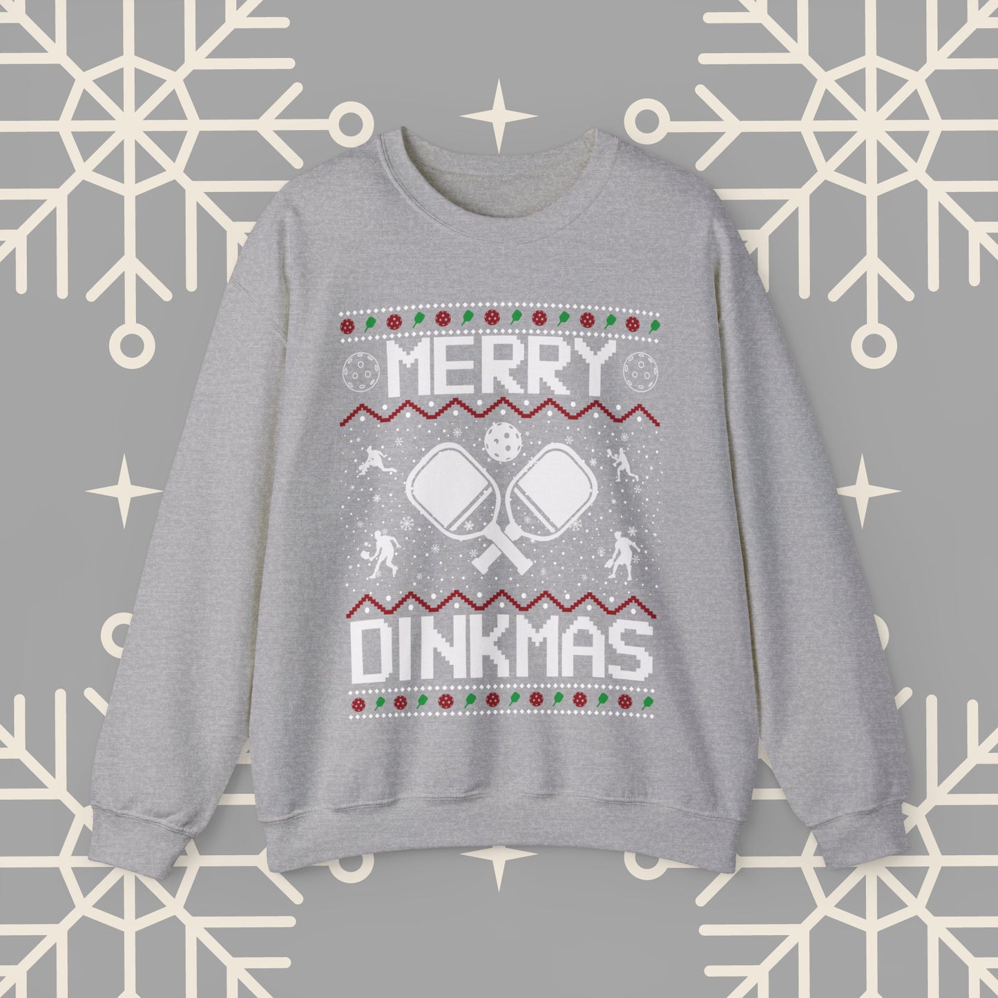Merry Dinkmas Pickleball Ugly Christmas , Pickleball Christmas Sweatshirt, Funny Christmas , Pickleball Crewneck