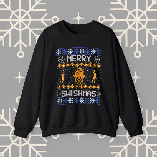Merry Swishmas Sweatshirt, Ugly Christmas , Splash Brothers Sweatshirt, Basketball Sweatshirt, Golden State , Warriors Shirt.