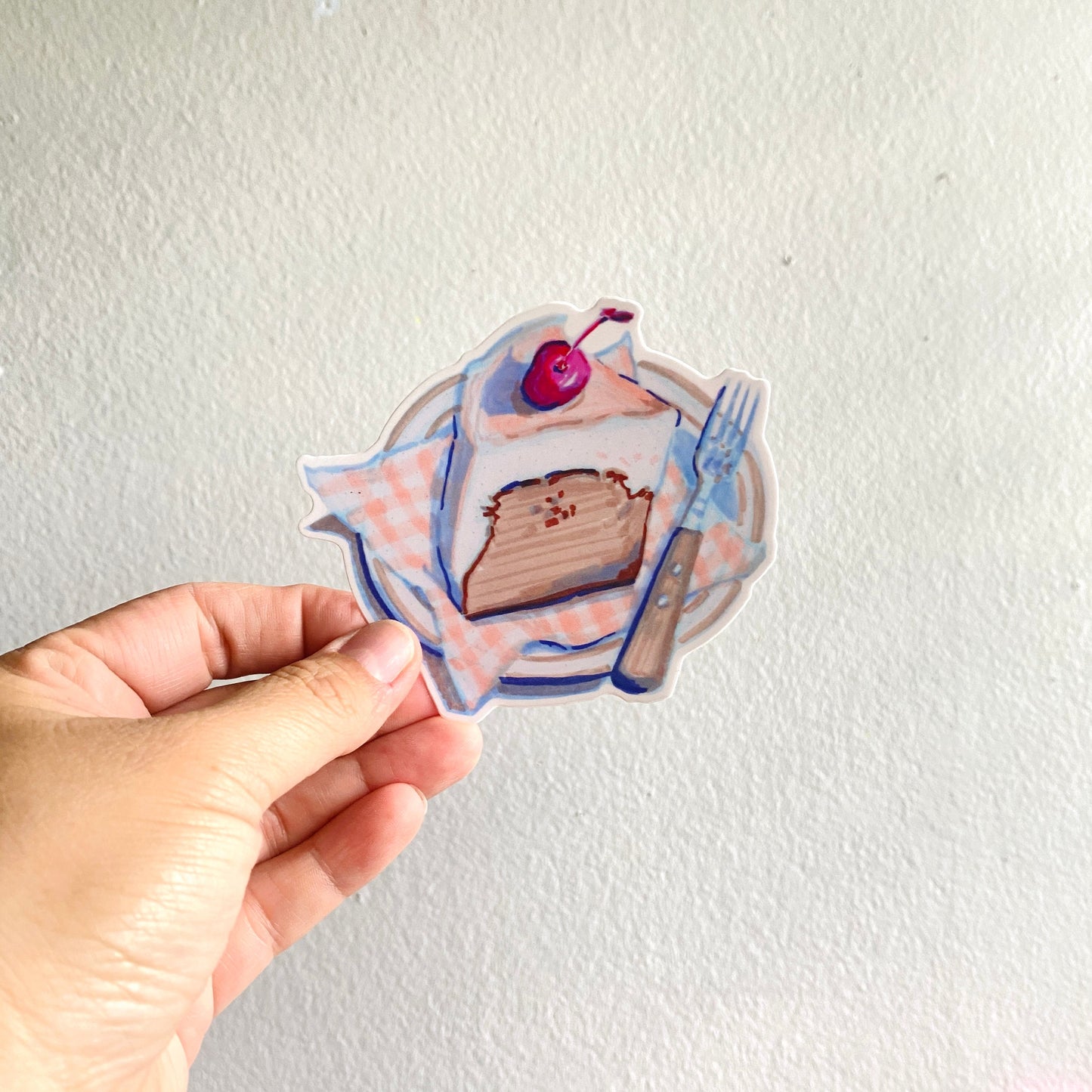 Cake Plate Vinyl Sticker Decal | Waterproof Weatherproof | Foodie Stickers