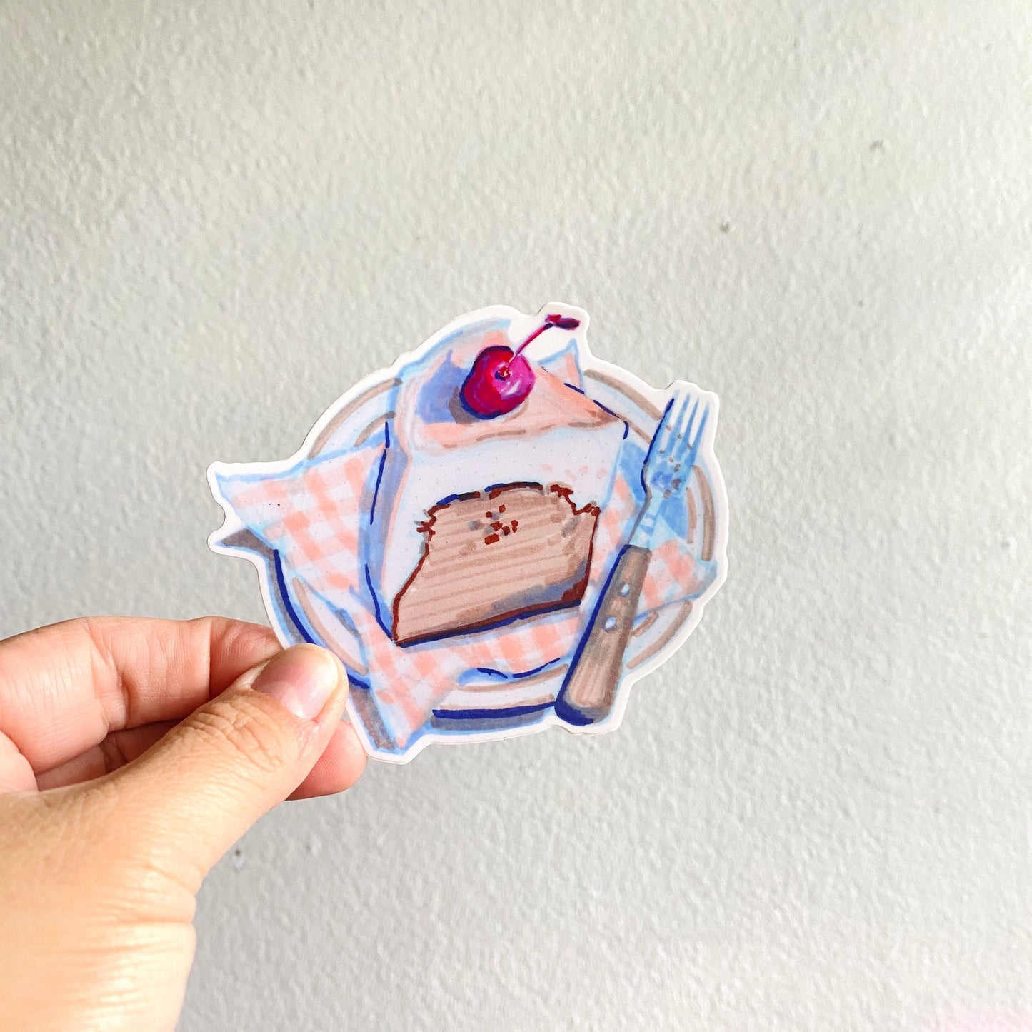 Cake Plate Vinyl Sticker Decal | Waterproof Weatherproof | Foodie Stickers