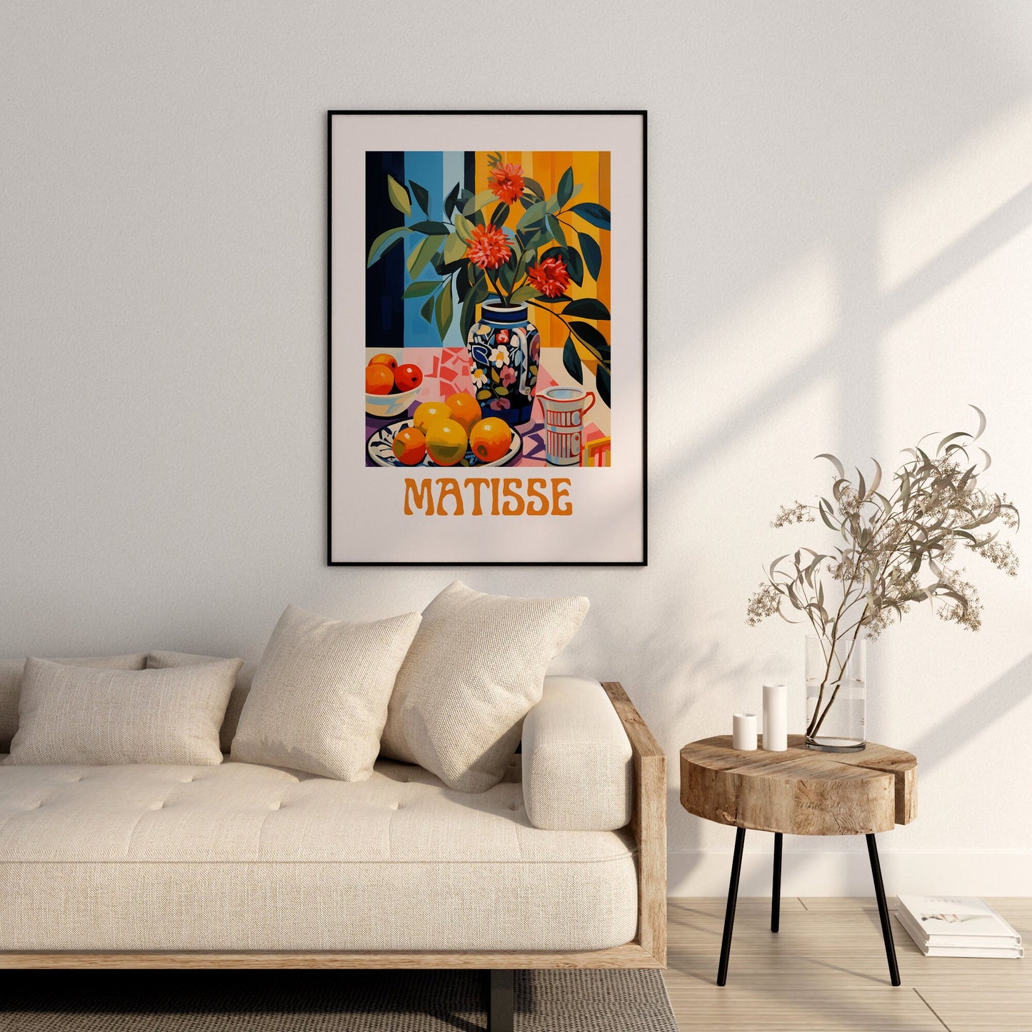 Henri Matisse Print - Aesthetic Matisse Poster for Modern Gallery Exhibition Art, Minimalist Neutral Wall Art, Matisse Cut outs Gift Idea