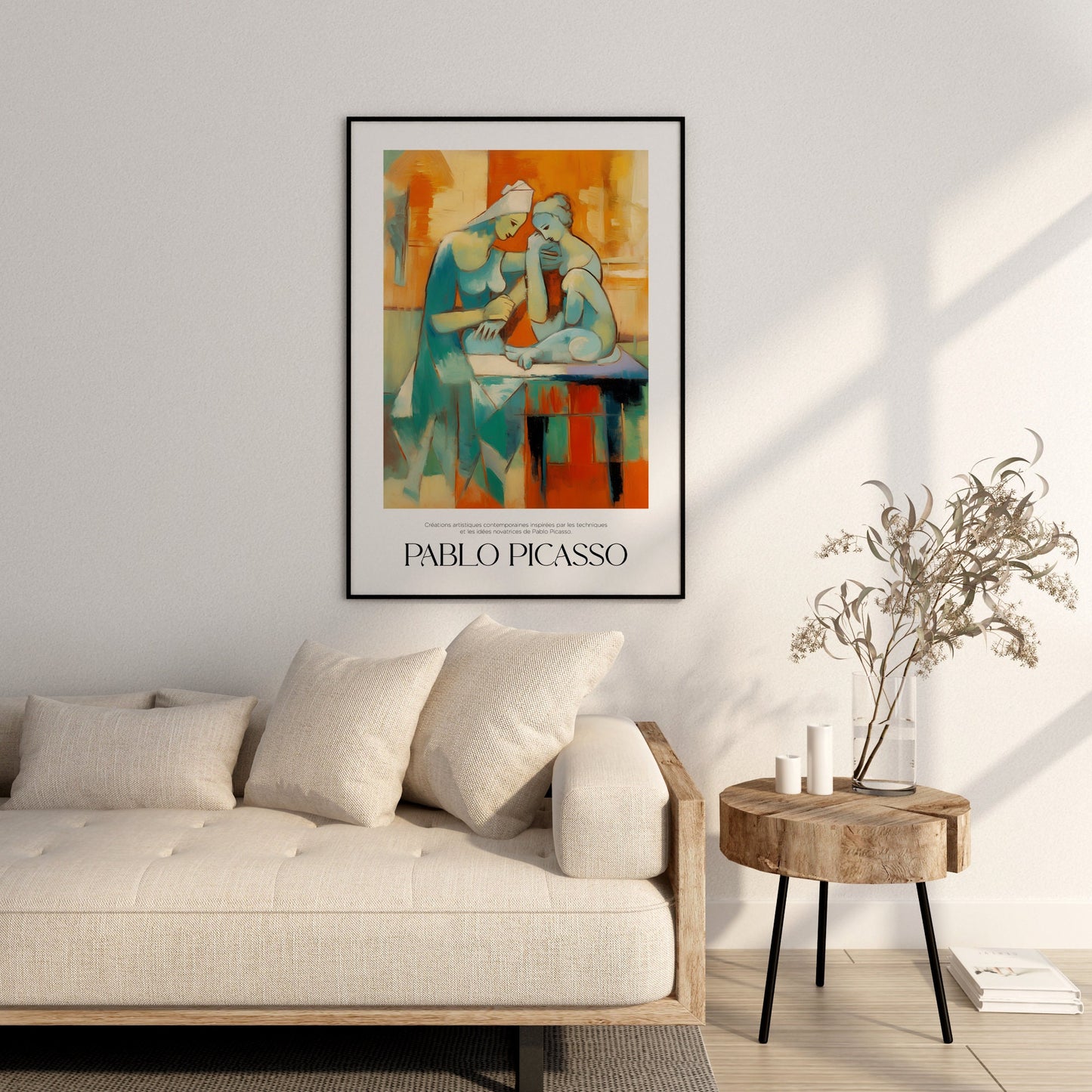 Pablo Picasso Poster, Abstract Vintage Art Print, Minimalist Gift Idea, Famous Artist Print, Gallery Picasso Print, Exhibition Line Art