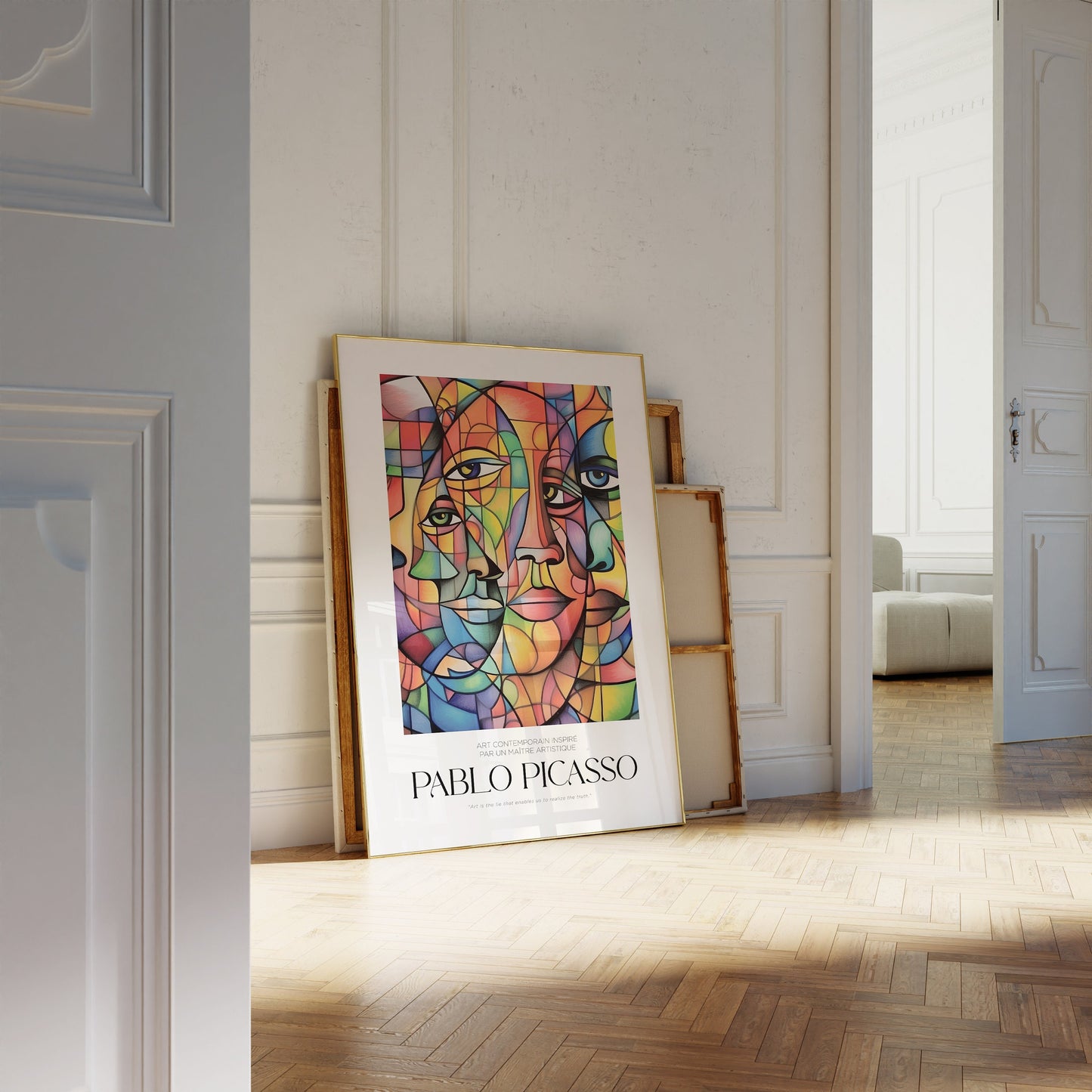 Pablo Picasso Poster, Abstract Vintage Art Print, Minimalist Gift Idea, Famous Artist Print, Gallery Picasso Print, Exhibition Line Art