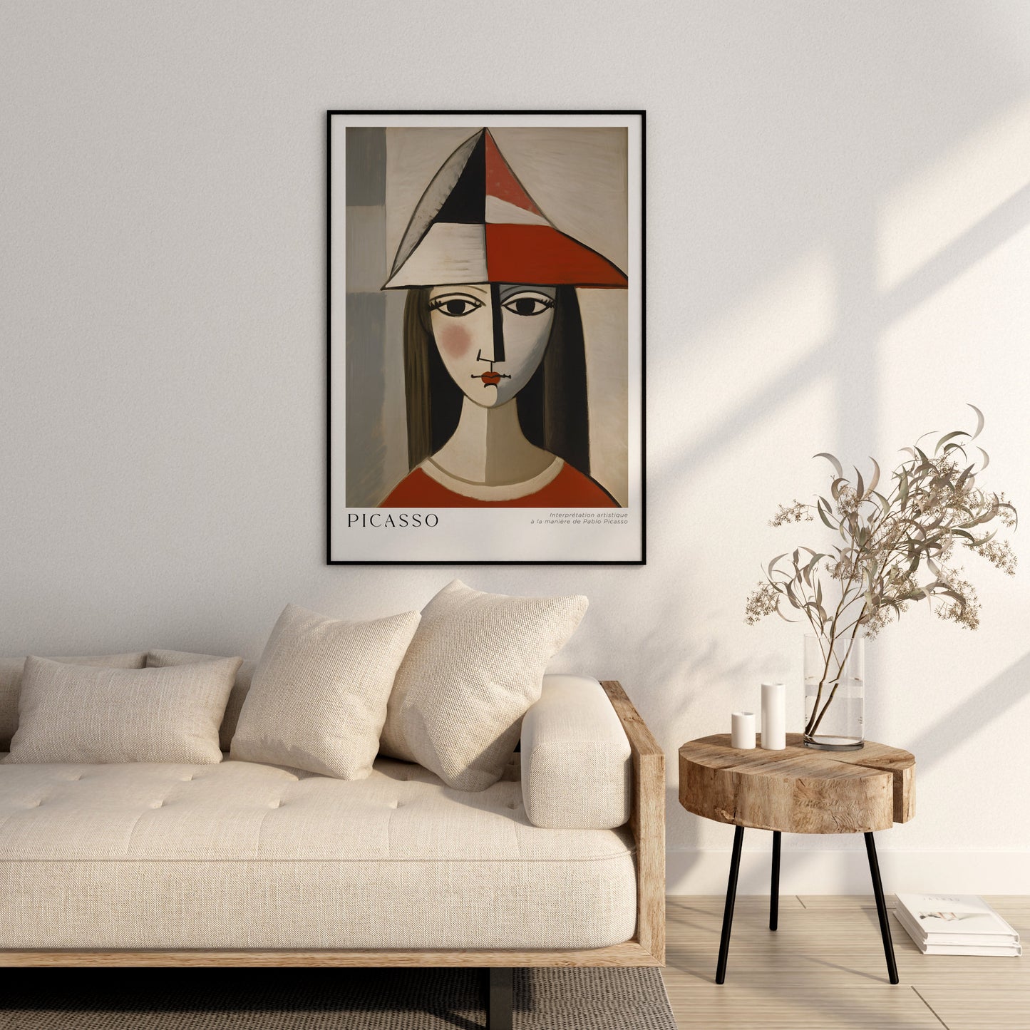 Pablo Picasso Poster, Abstract Vintage Art Print, Minimalist Gift Idea, Famous Artist Print, Gallery Picasso Print, Exhibition Line Art