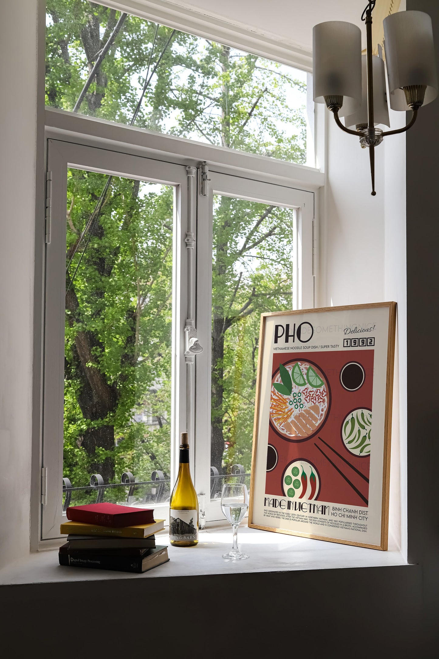 Pho Poster, Food Print, Kitchen Poster, Kitchen Print, Modern Kitchen Decor, Retro Food Poster, Chef Print, Bar Art