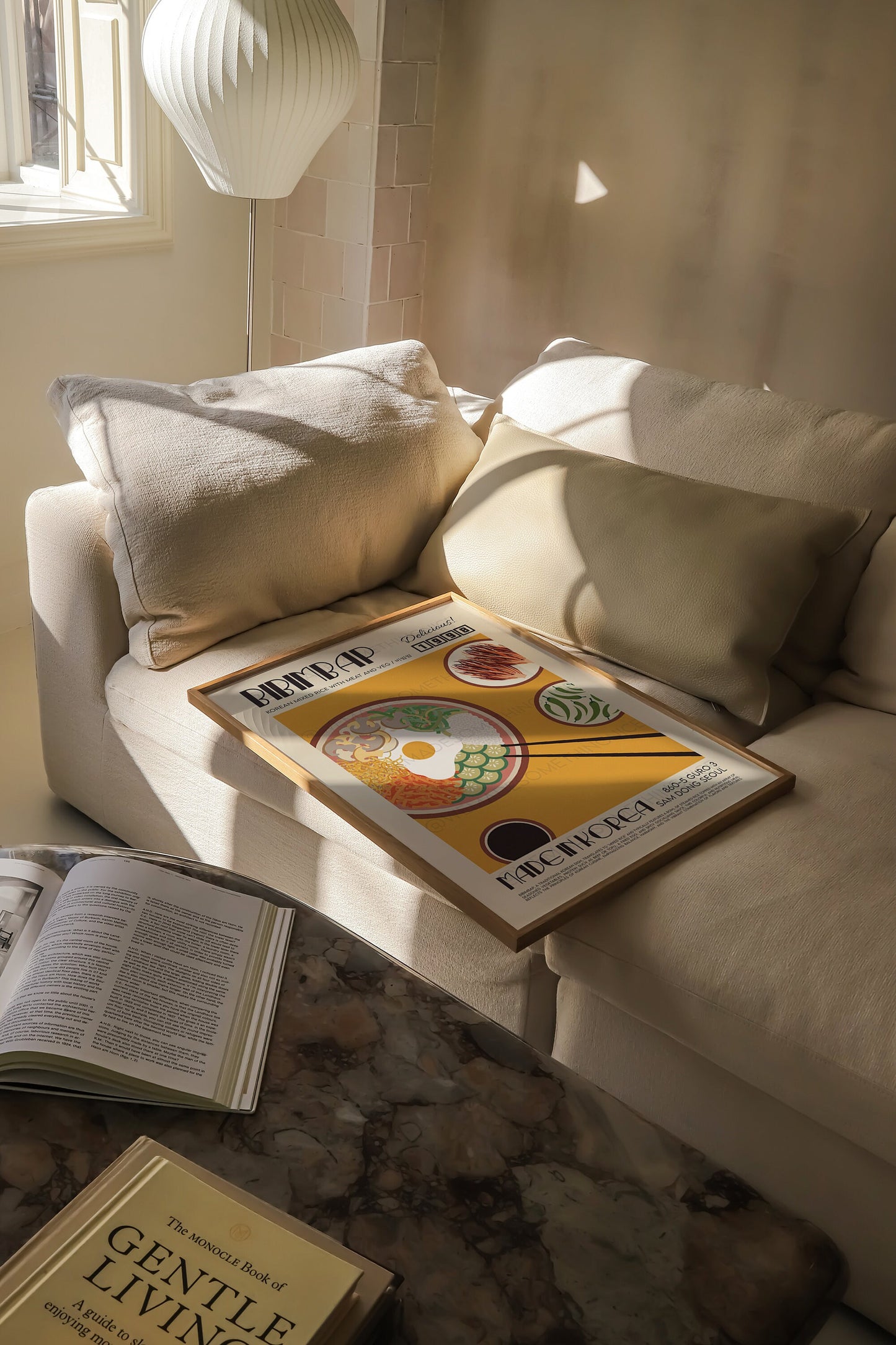 Bibimbap Poster, Kitchen Art, Kitchen Poster, Kitchen Print, Food Print, Modern Kitchen Decor, Japanese, Korean Food, Chef Print, Retro Art