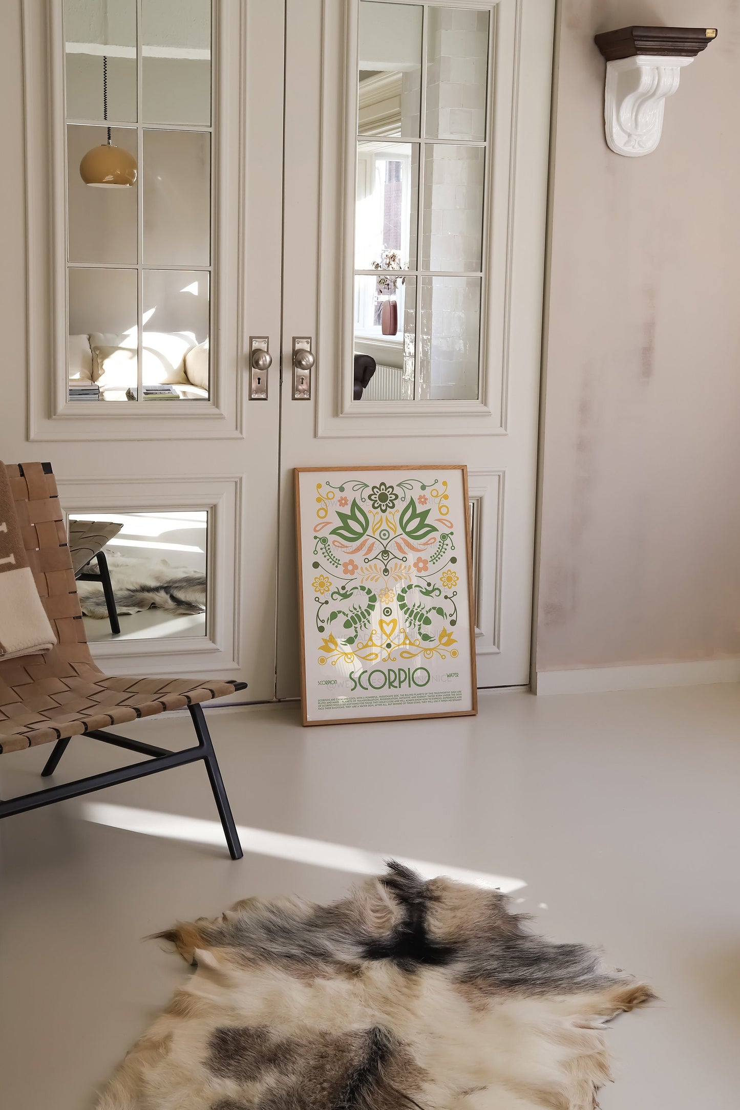 Scorpio Poster, Horoscope Print, Astrological Wall Art, Boho, Exhibition Poster, Zodiac Poster, Birthday Present, Housewarming, Bedroom