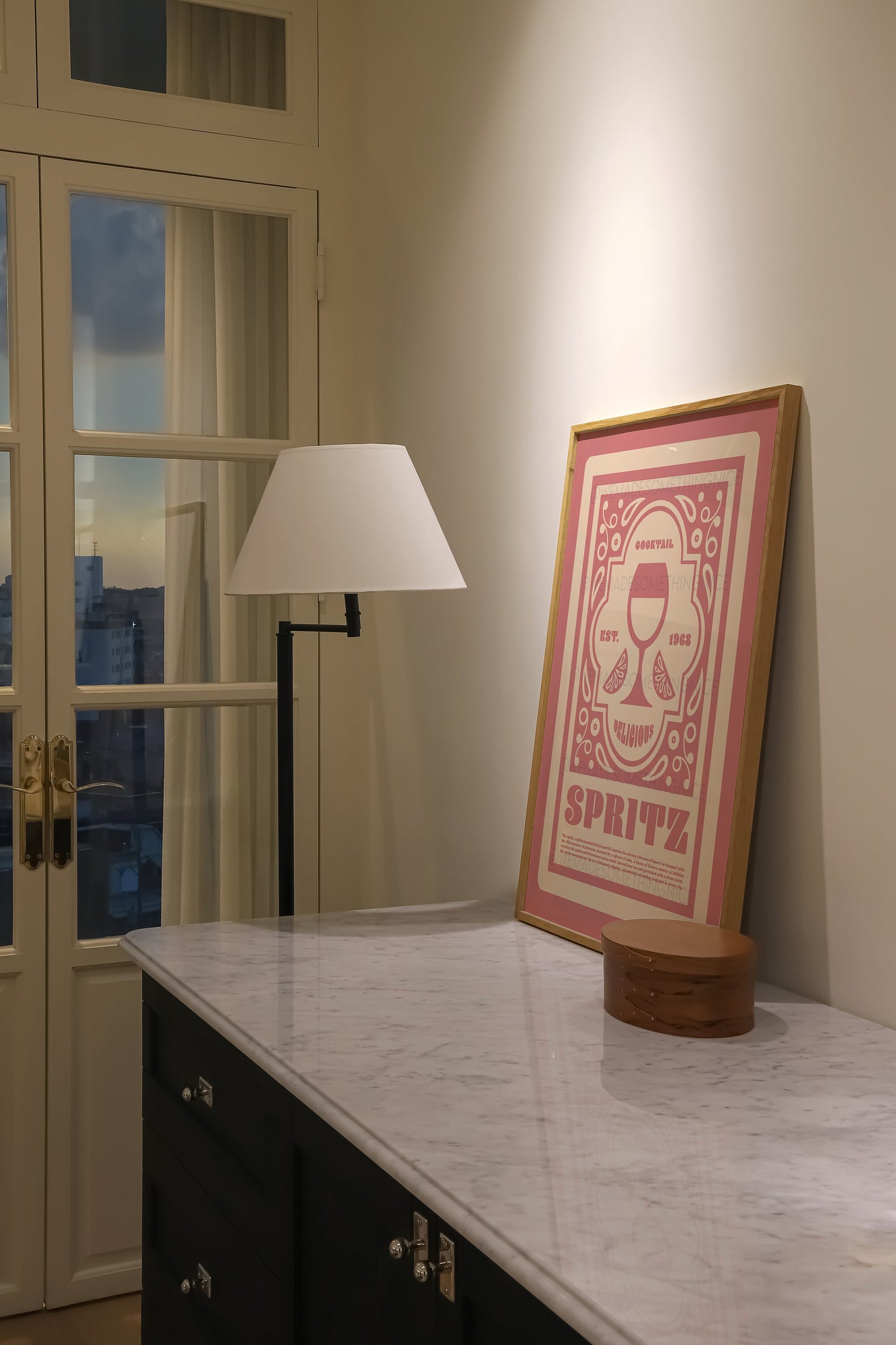 Spritz Cocktail Poster, Kitchen Art, Kitchen Poster, Kitchen Print, Retro Print, Art Deco, Kitchen Decor, Cocktail Print