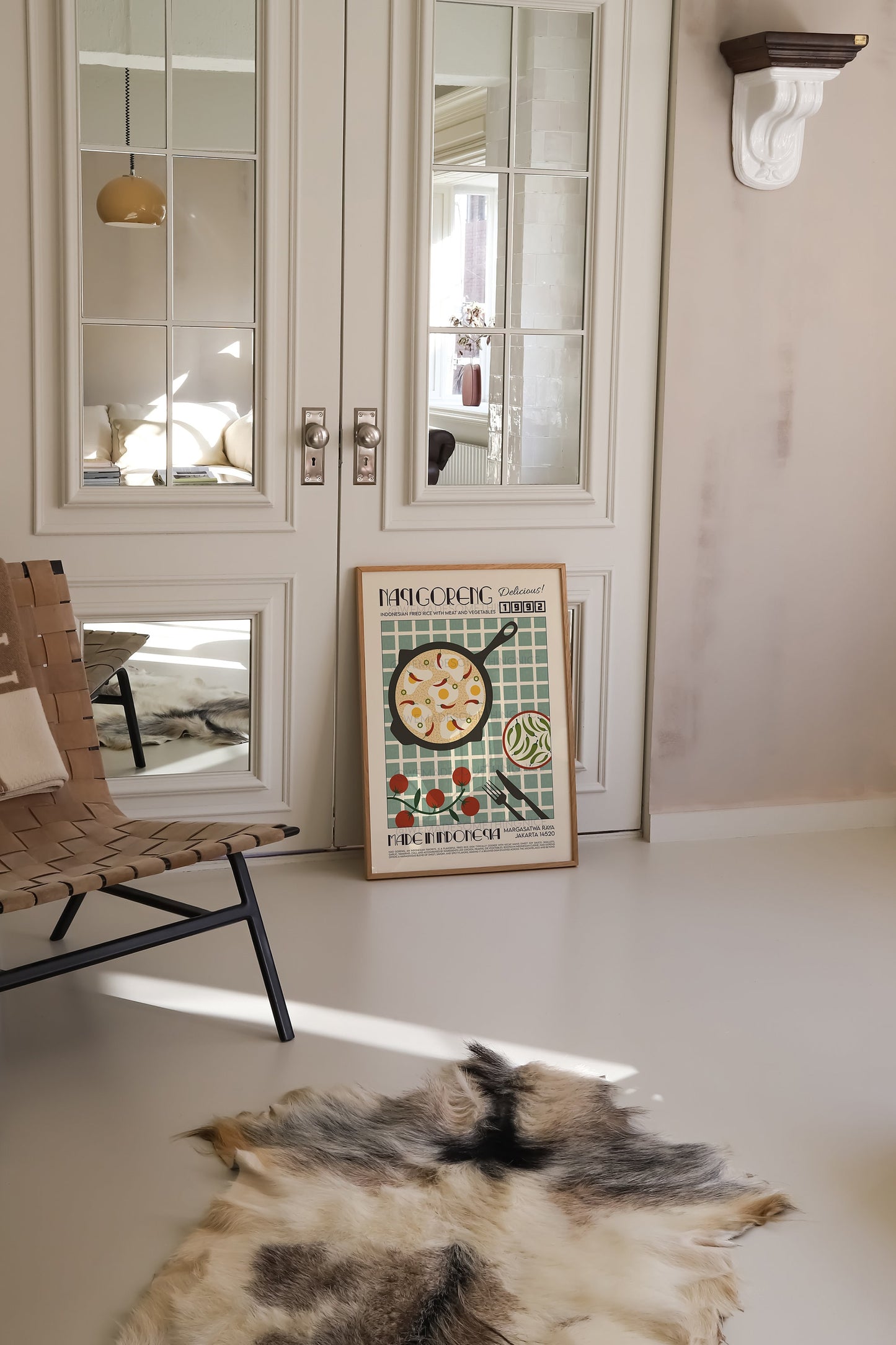 Nasi Goreng Poster, Kitchen Poster, Kitchen Print, Food Print, Modern Kitchen Decor, Chef Print, Exhibition Poster, Retro Wall Art