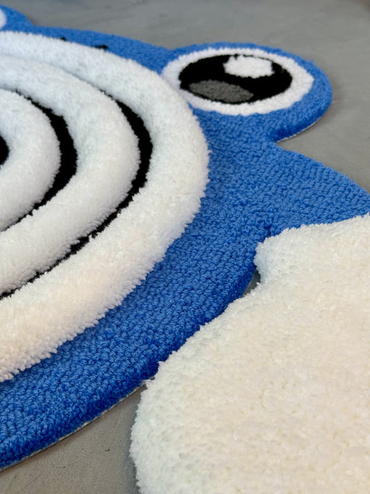 Tufted Fluffy Rug, Soft Tufted Area Rug, Floor Art, Unique Personalized Gift