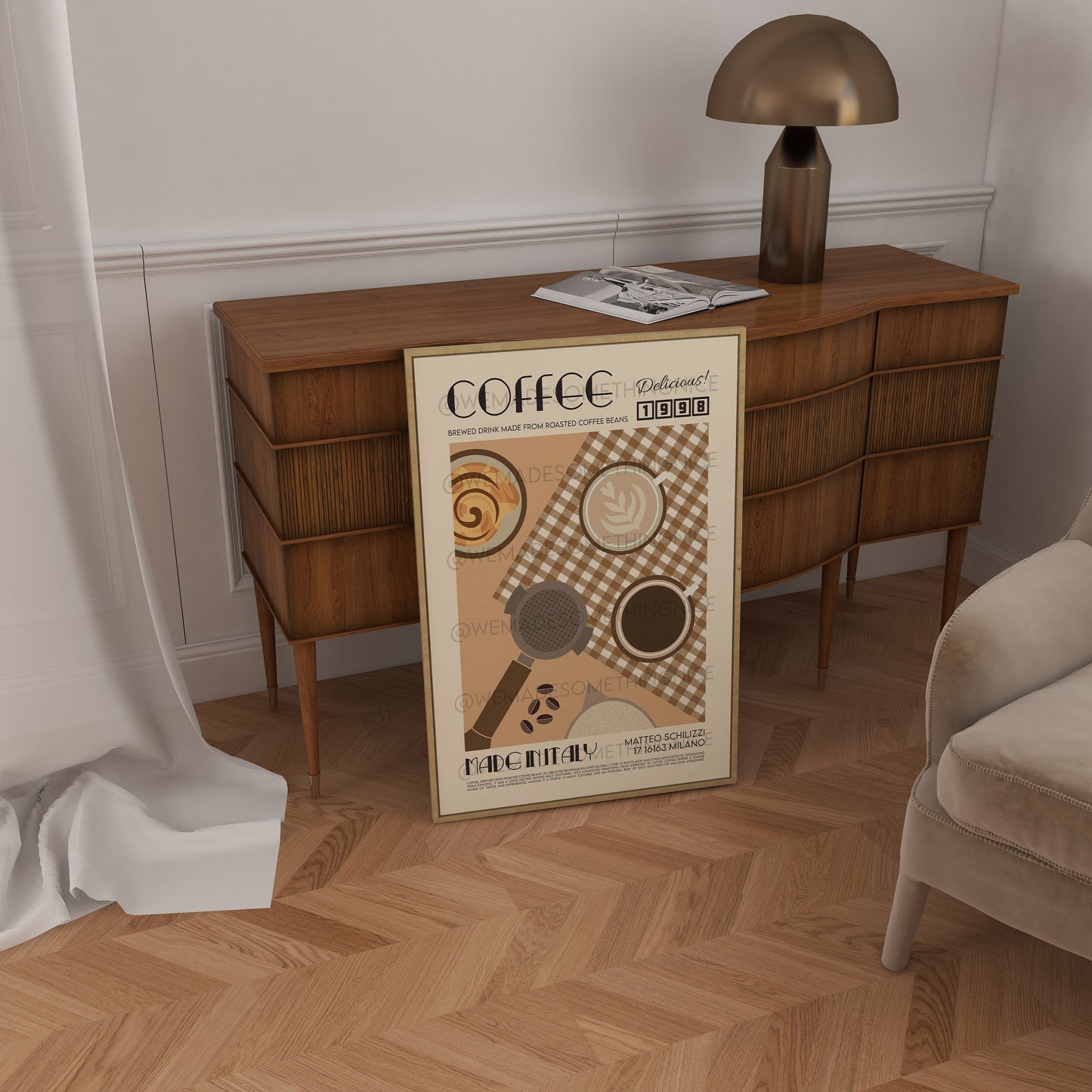 Coffee Print, Kitchen Art, Kitchen Poster, Kitchen Print, Modern Kitchen Decor, Retro Poster, Exhibition Poster, Coffee Lover