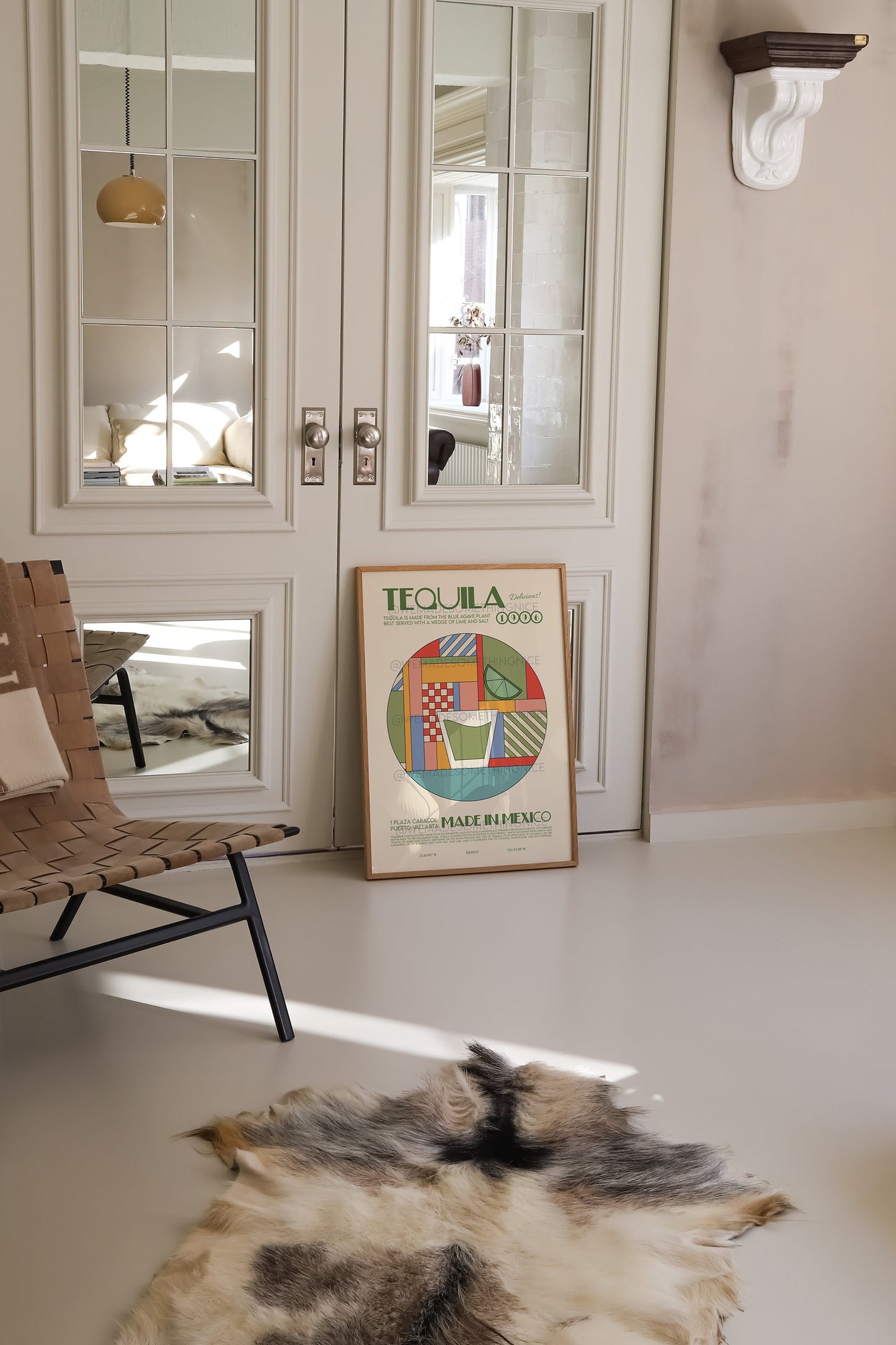 Tequila Print, Kitchen Poster, Kitchen Print, Retro Print, Kitchen Decor, Cocktail Print, Housewarming, Boho Bedroom, Mid Century Modern