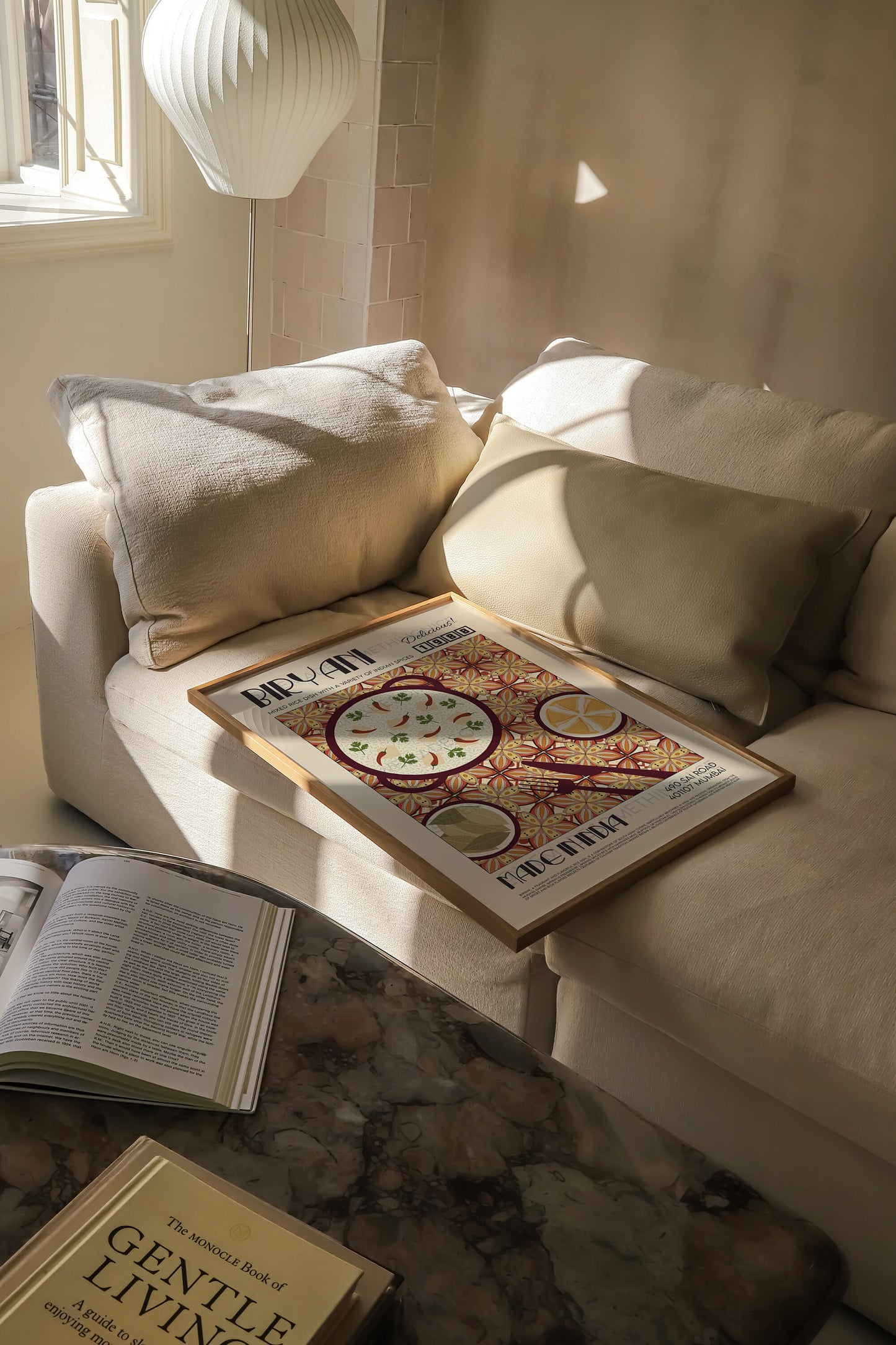 Biryani Poster, Kitchen Poster, Kitchen Print, Food Print, Modern Kitchen Decor, Exhibition Poster Retro Wall Art, India Print, Samosa