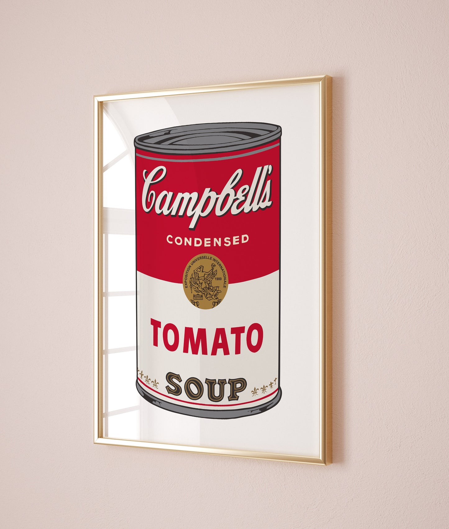 Andy Warhol Tomato Soup pop art poster, Andy Warhol Tomato Soup Print, Campbell Soup Poster, Kitchen wall decor, Warhol wall decor