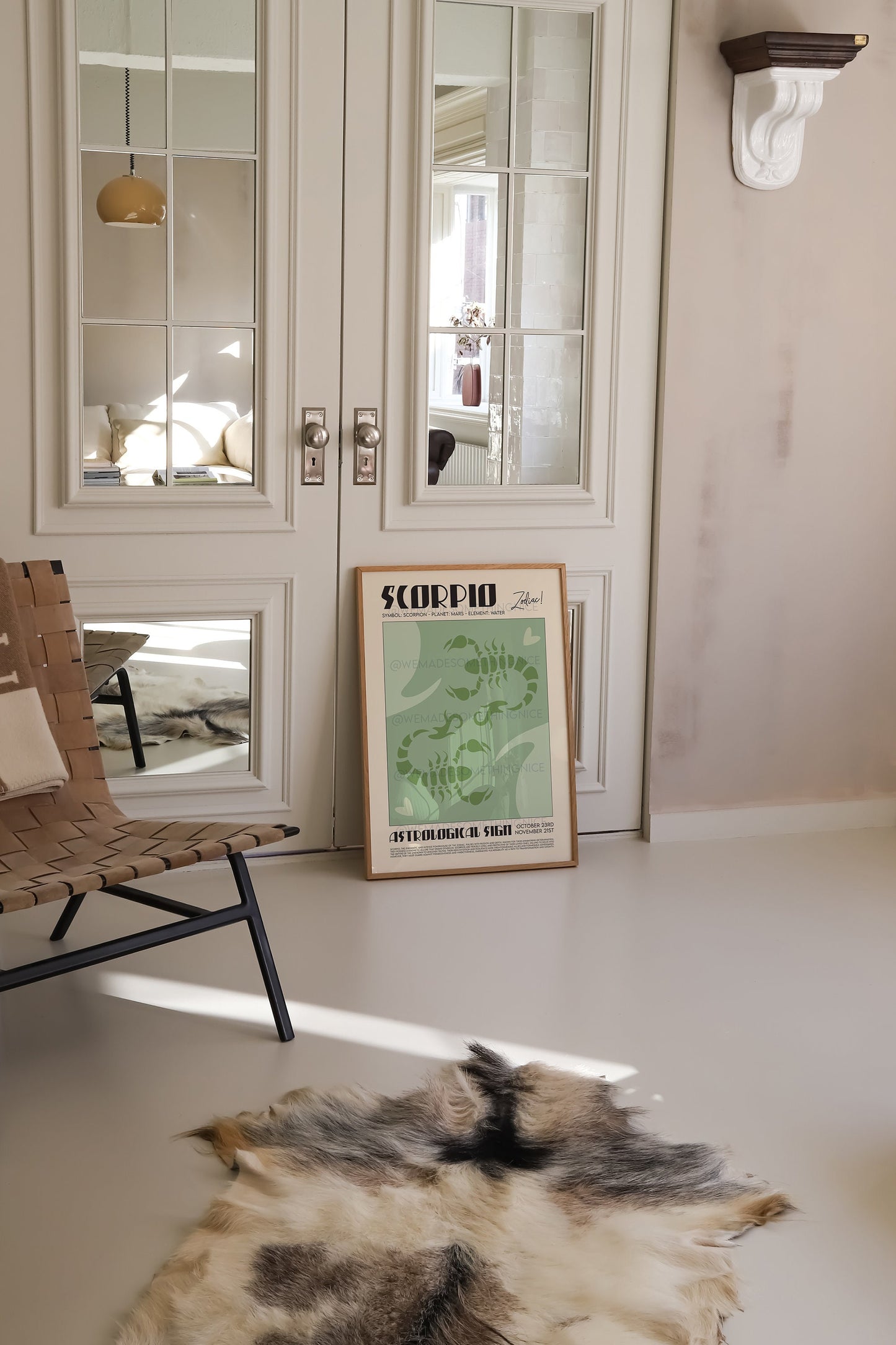 Scorpio Poster, Horoscope Print, Astrological Wall Art, Boho Poster, Exhibition Poster, Zodiac Poster, Birthday Present Housewarming