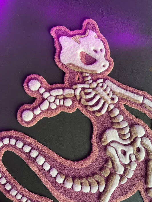 3D Skeleton Rug – Tufted Rug Inspired by Iconic Character – Anime Gamer Cartoon Gift – Handmade Pop Culture Carpet