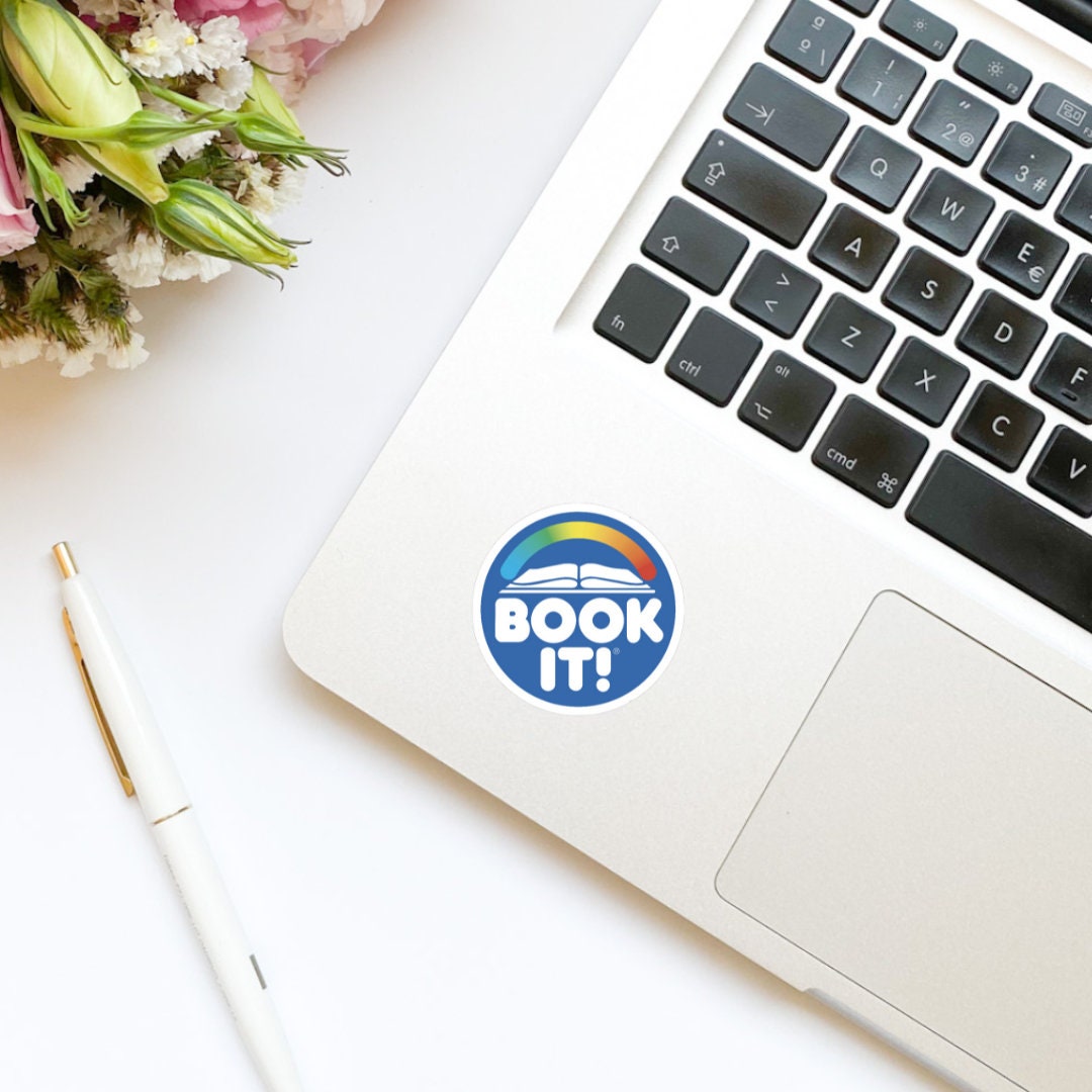 Book It Sticker | Book It Rewards Sticker | Retro Sticker | Nostalgia Sticker | Funny Sticker | Kindle Sticker | 90s Sticker | Pizza Hut