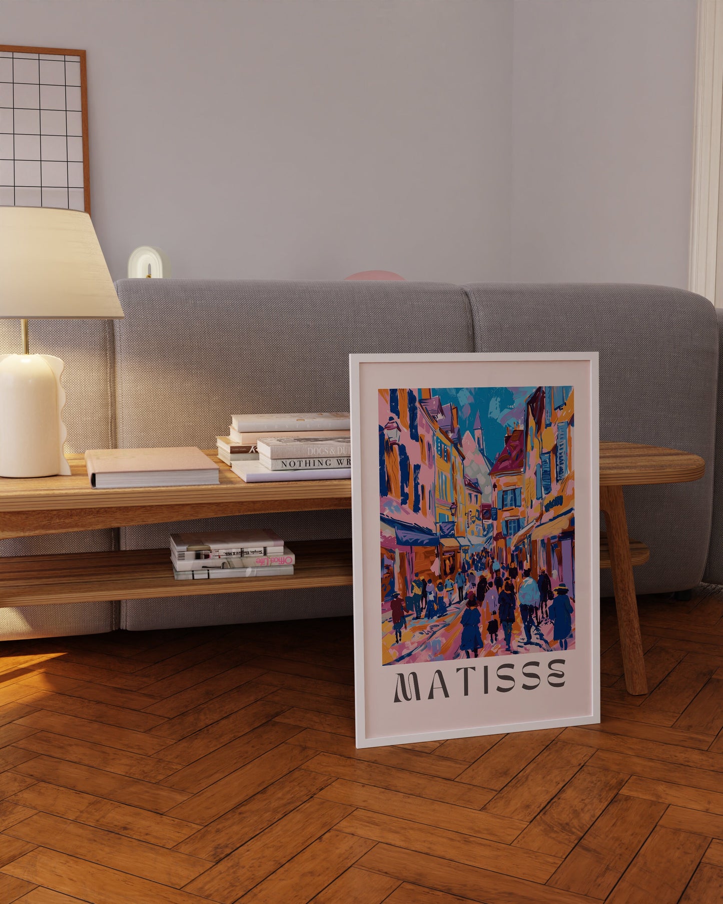 Henri Matisse Inspired Print with Frame, Artful Matisse Framed Poster, Matisse Art Print Livingroom Wall Art, Gallery Wall, Printed Matisse