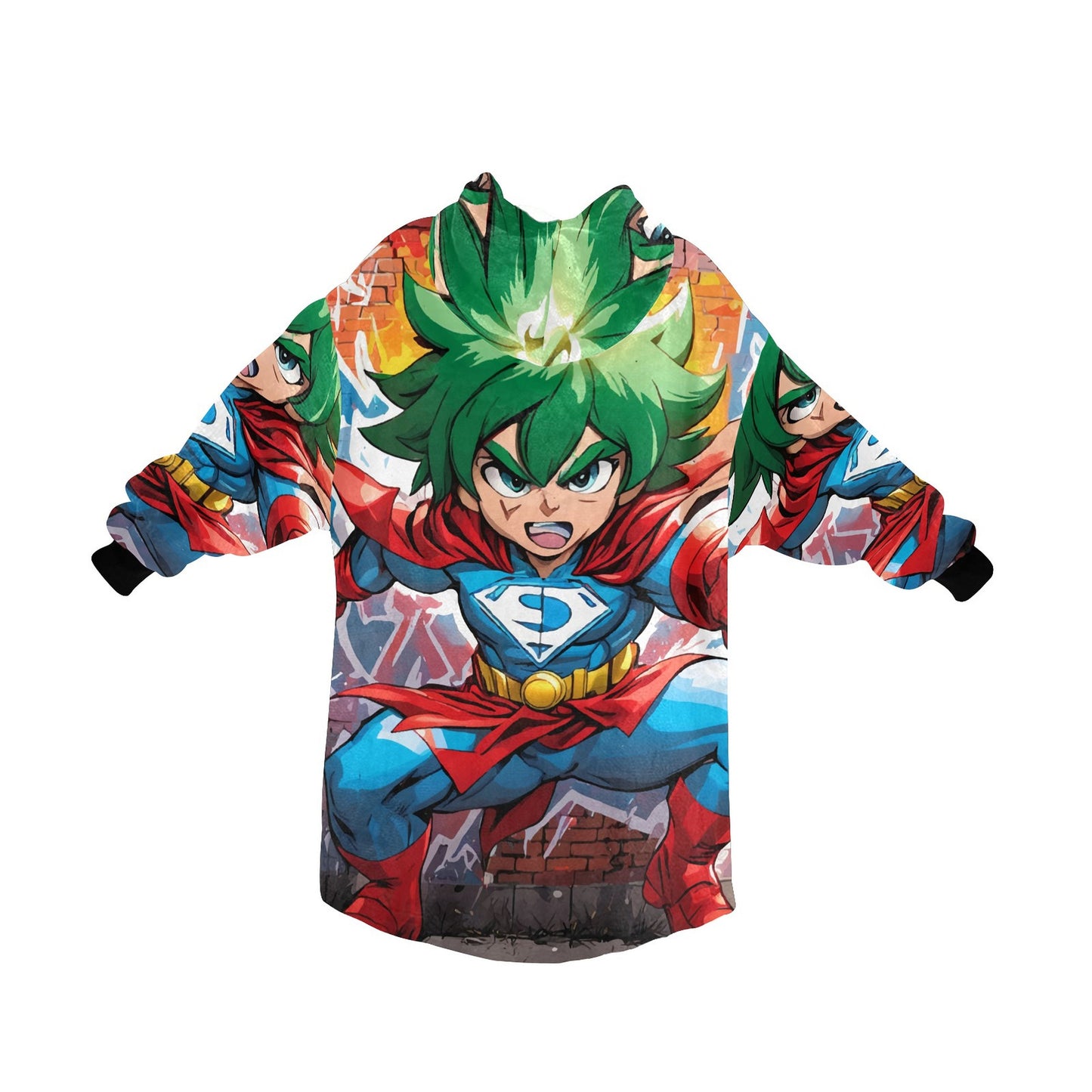 Kids Blanket Hoodie Manga Mangas