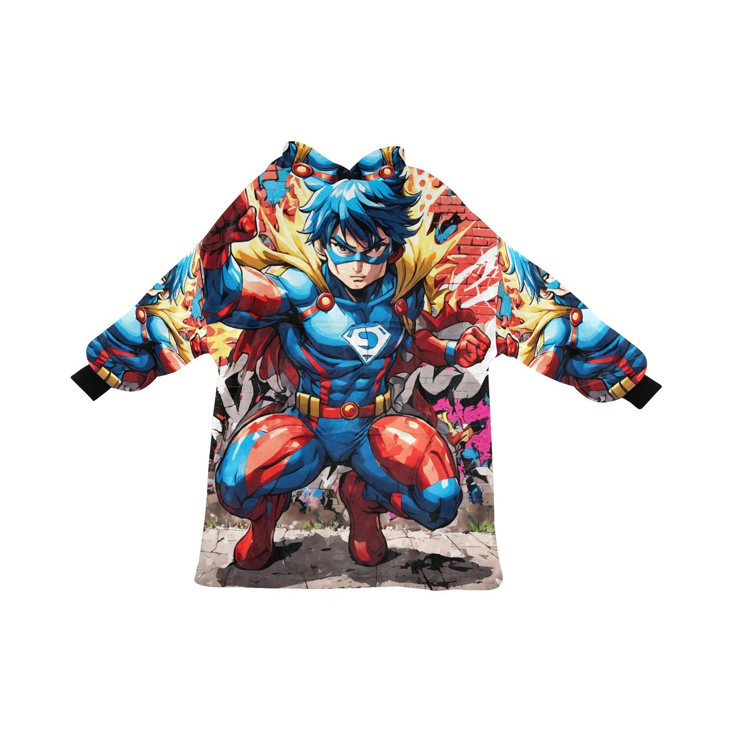 Kids Blanket Hoodie Manga Mangas
