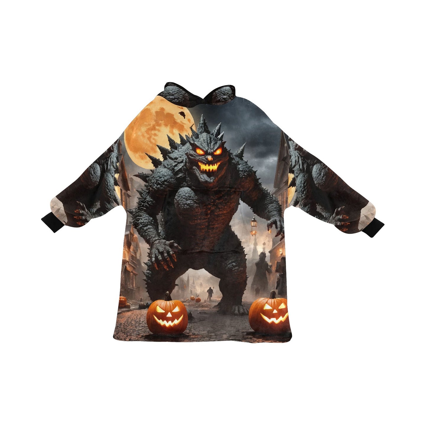 Kids Blanket Hoodie Godzilla Gojira Kaiju