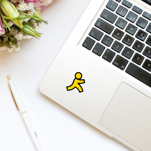 AIM | America Online Sticker | AOL Instant Messenger | Funny Y2K 90s Sticker | Retro Sticker | Nostalgia Vinyl Sticker | Kindle